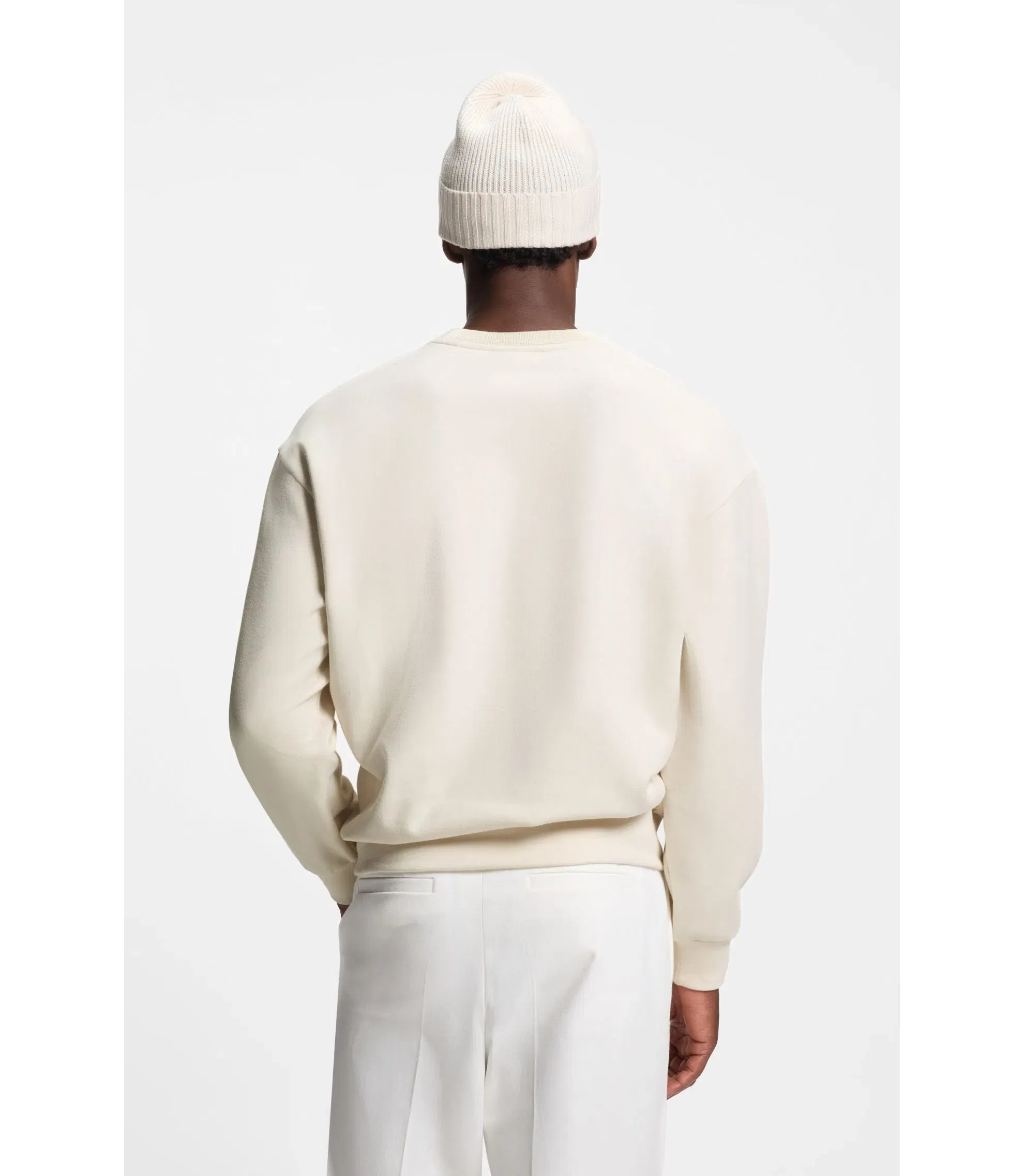Boss X Steiff All Gender Sweatshirt In A Cotton Blend White