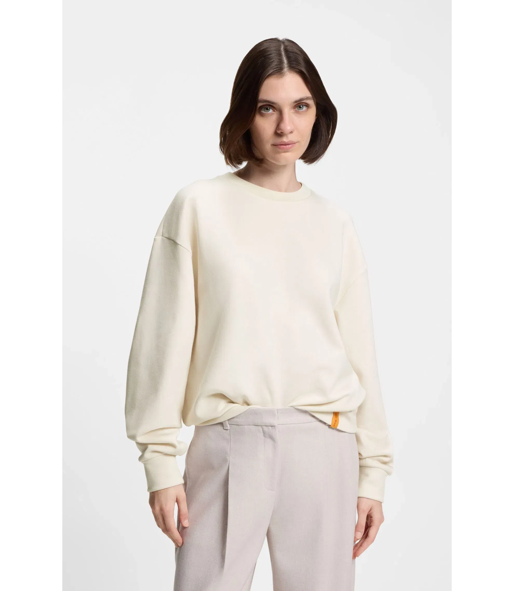 Boss X Steiff All Gender Sweatshirt In A Cotton Blend White