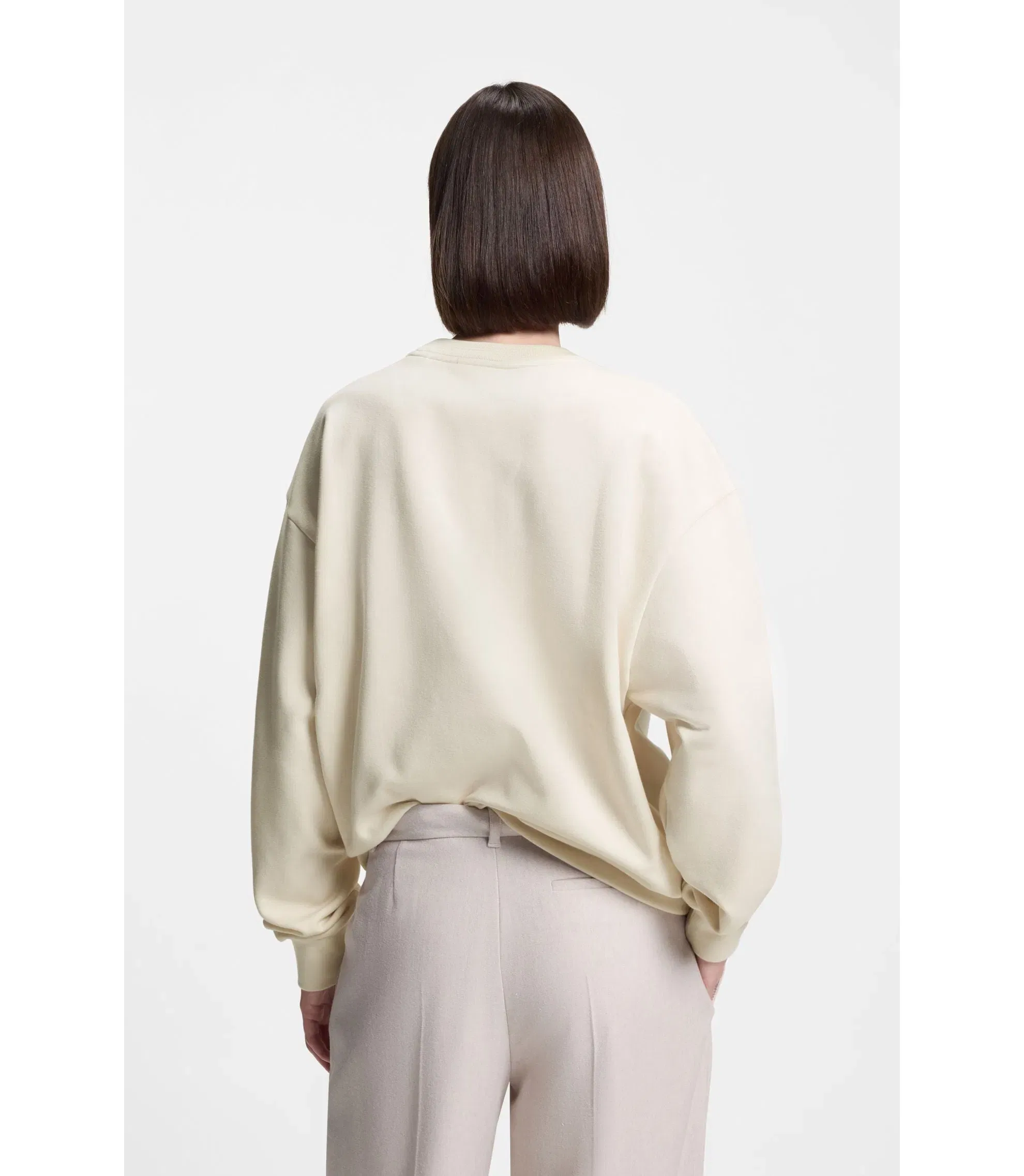 Boss X Steiff All Gender Sweatshirt In A Cotton Blend White