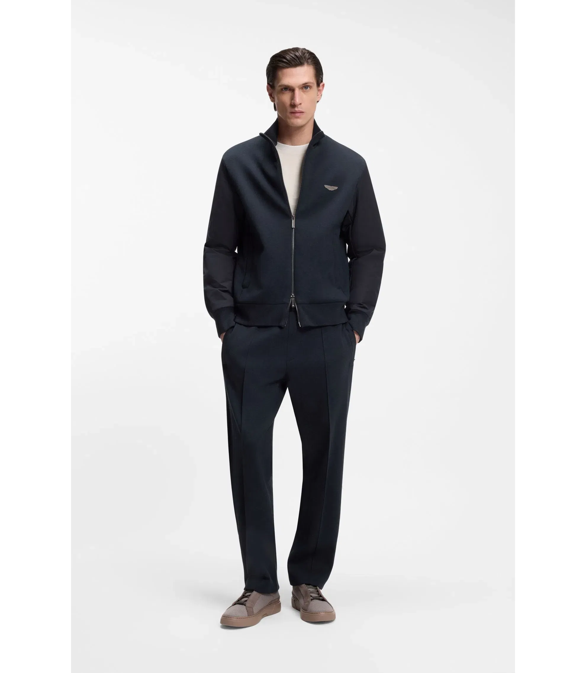 Boss X Aston Martin Tracksuit Bottoms With Drawcord Dark Blue