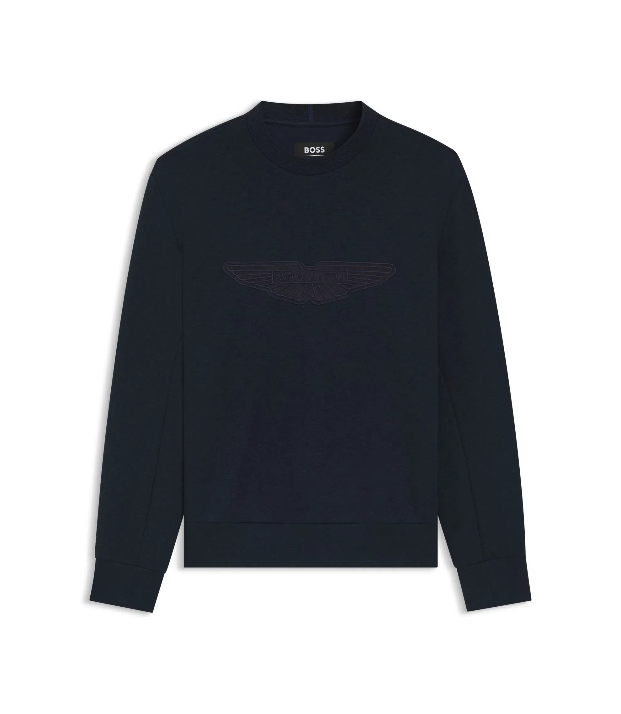 Boss X Aston Martin Sweatshirt With Wing Detail Dark Blue