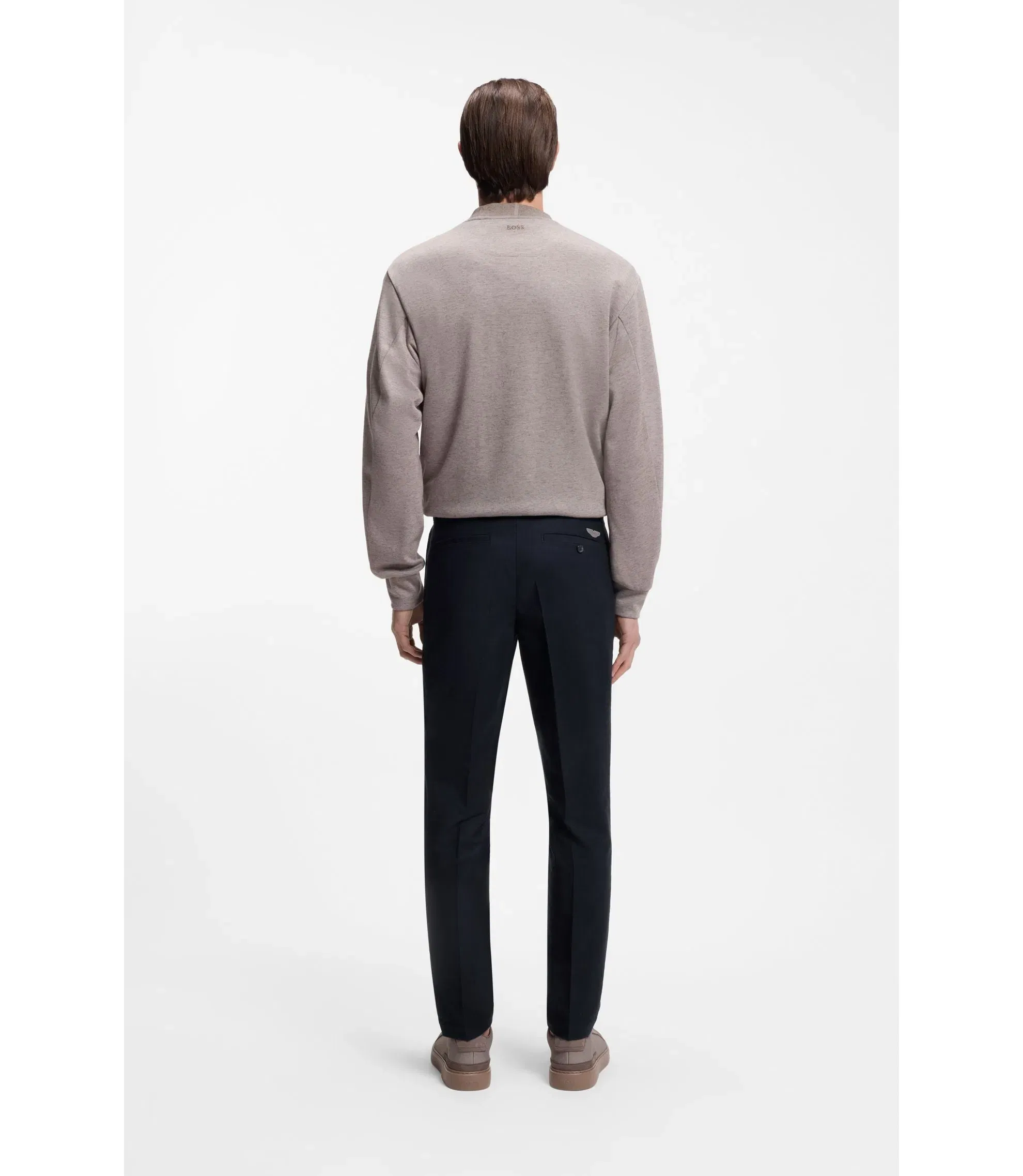 Boss X Aston Martin Slim Fit Trousers Dark Blue