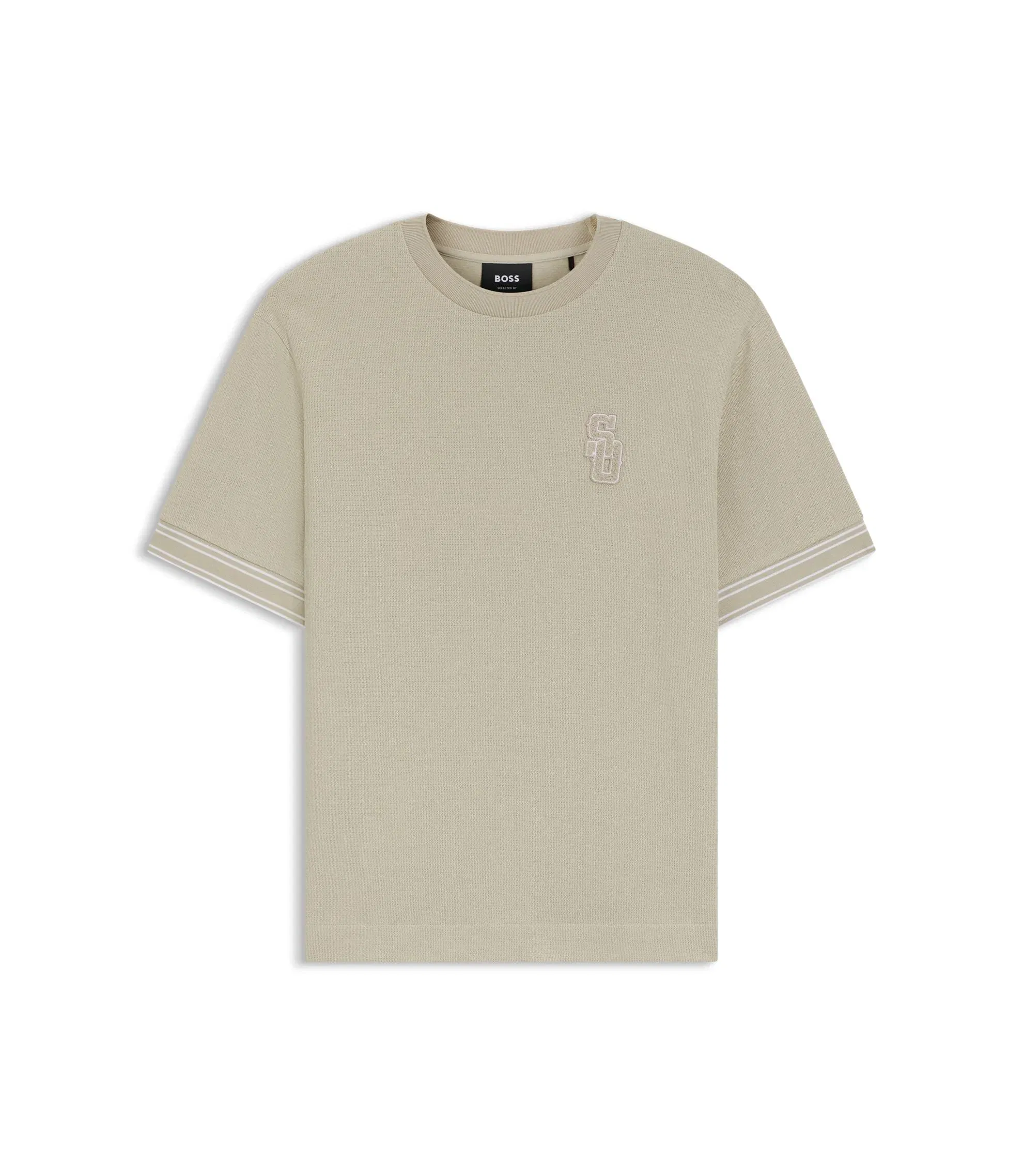 Boss Selected By Shohei Ohtani T-Shirt In Cotton Light Beige