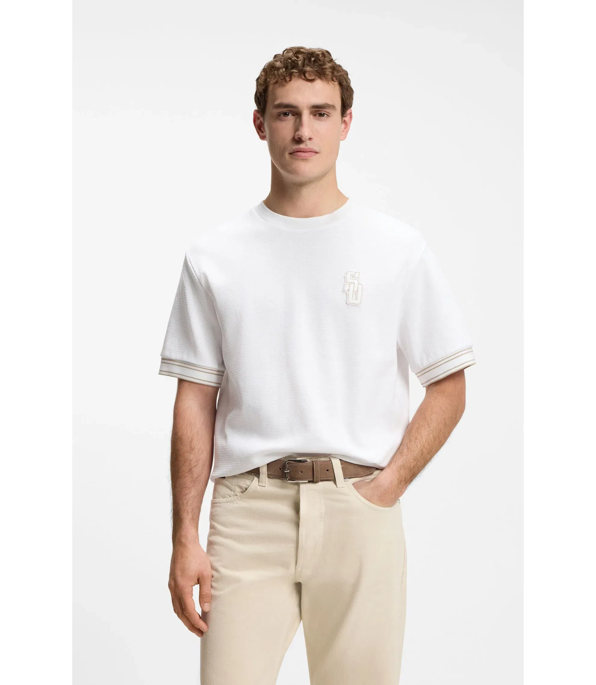 Boss Selected By Shohei Ohtani T-Shirt In Cotton White