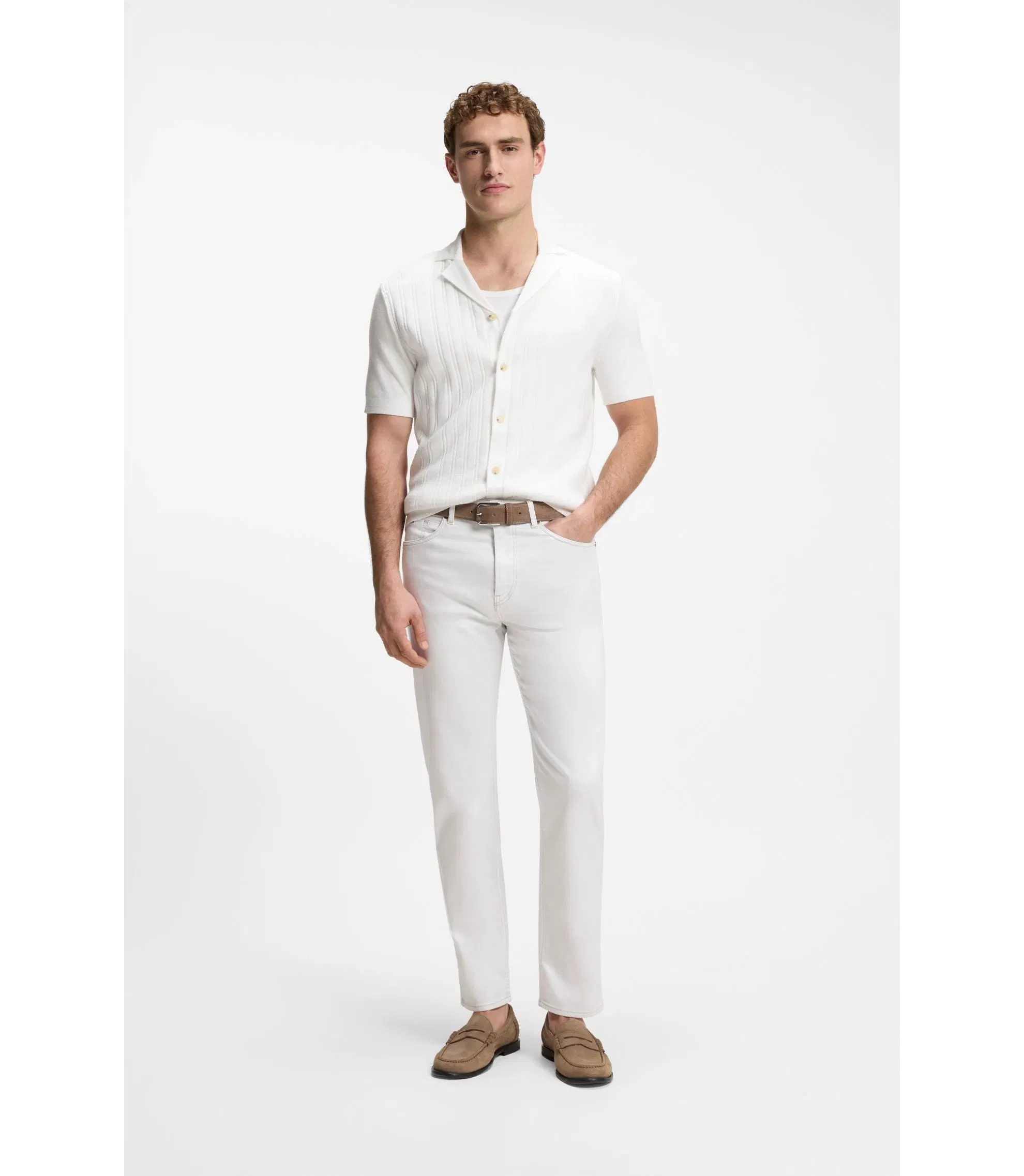Boss Selected By Shohei Ohtani Jeans In White Denim White