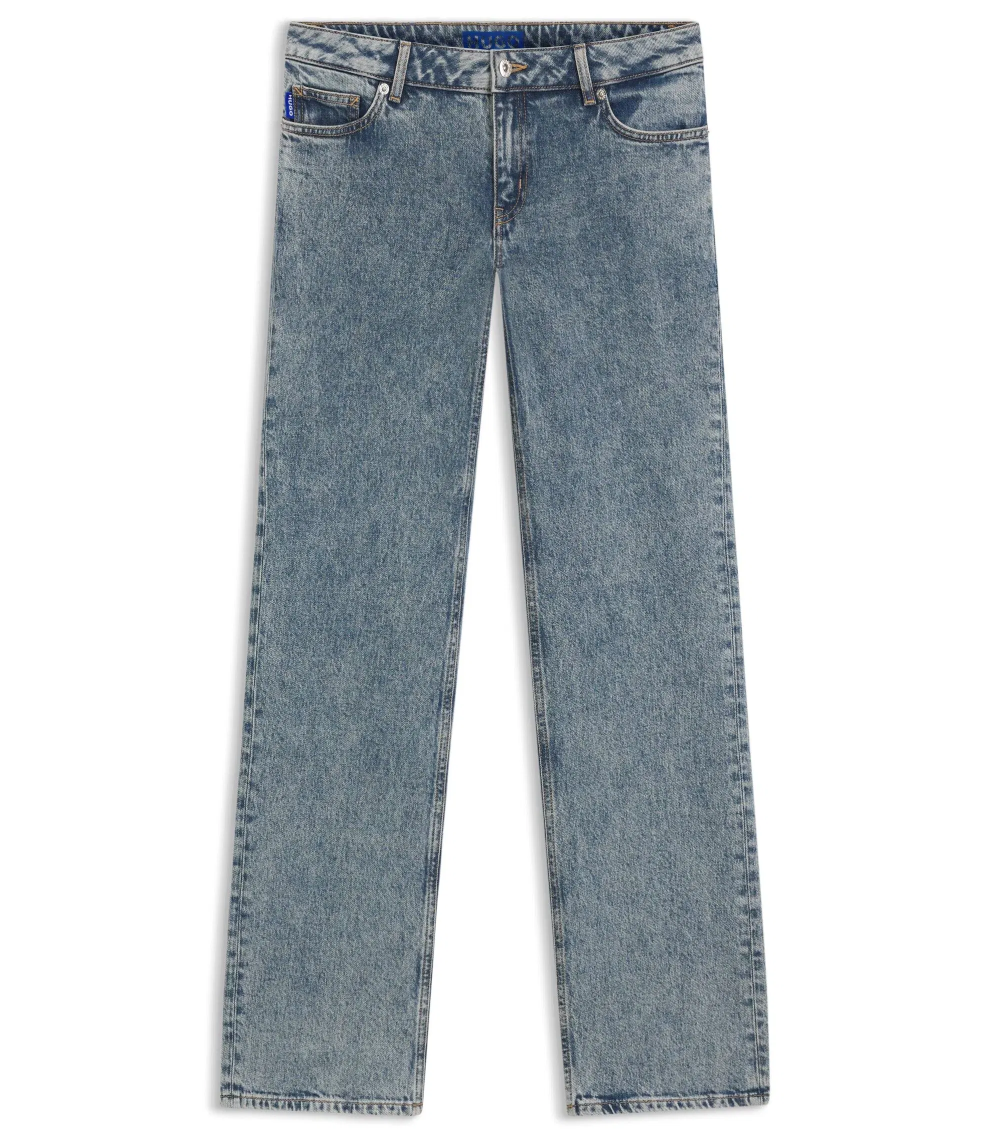 Hugo Blue Boot Cut Jeans In Stretch Denim Blue Women's