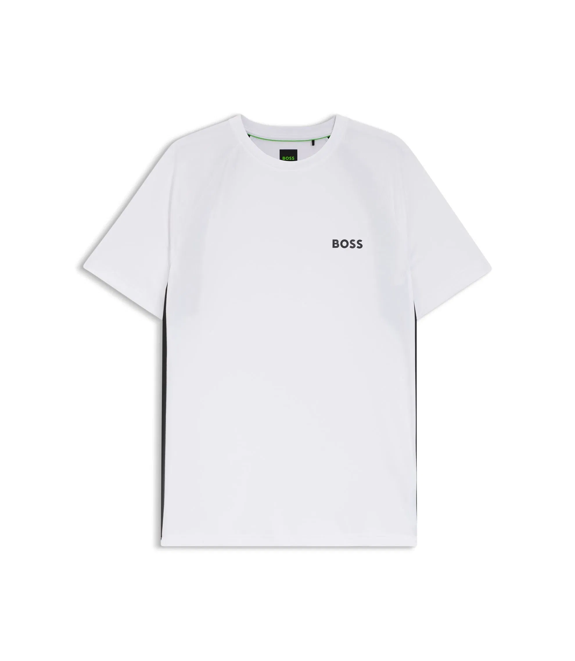 Boss Active Quick Dry Slim Fit T-Shirt With Four Way Stretch White