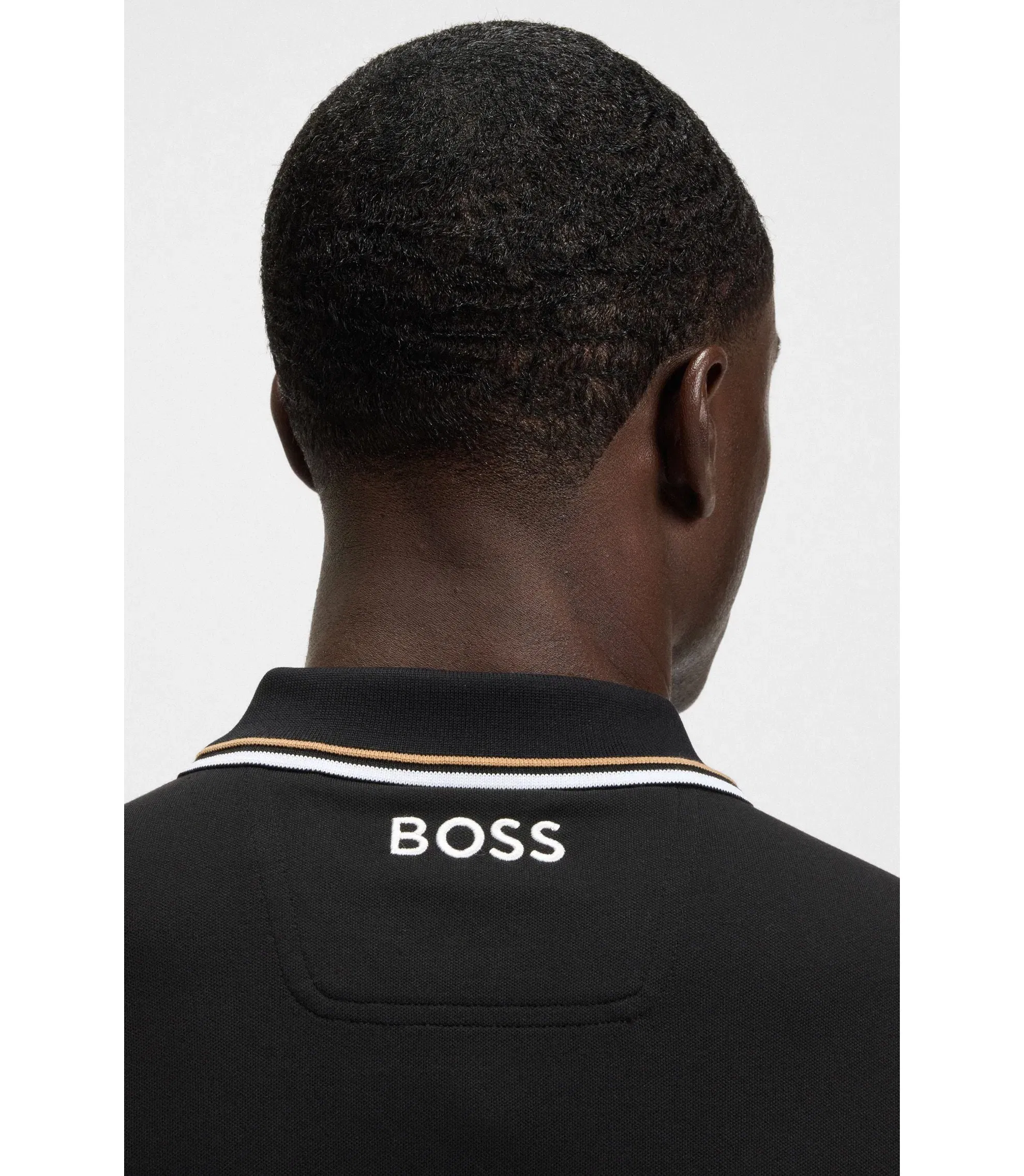 Boss Active Paddy Regular Fit Polo Shirt In Quick Dry Stretch Pique Black