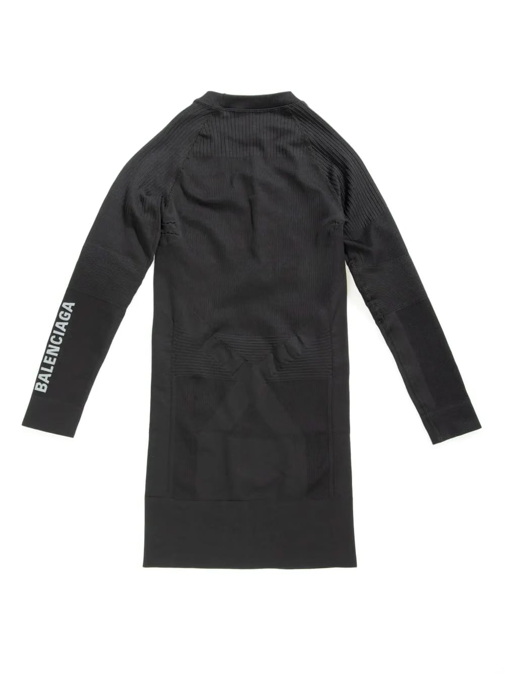long-sleeved ribbed minidress