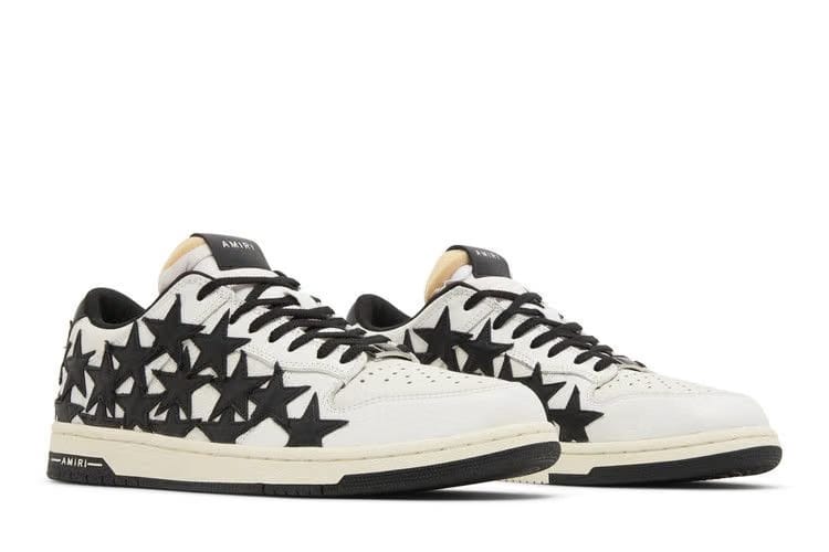 Amiri Stars Low White Black