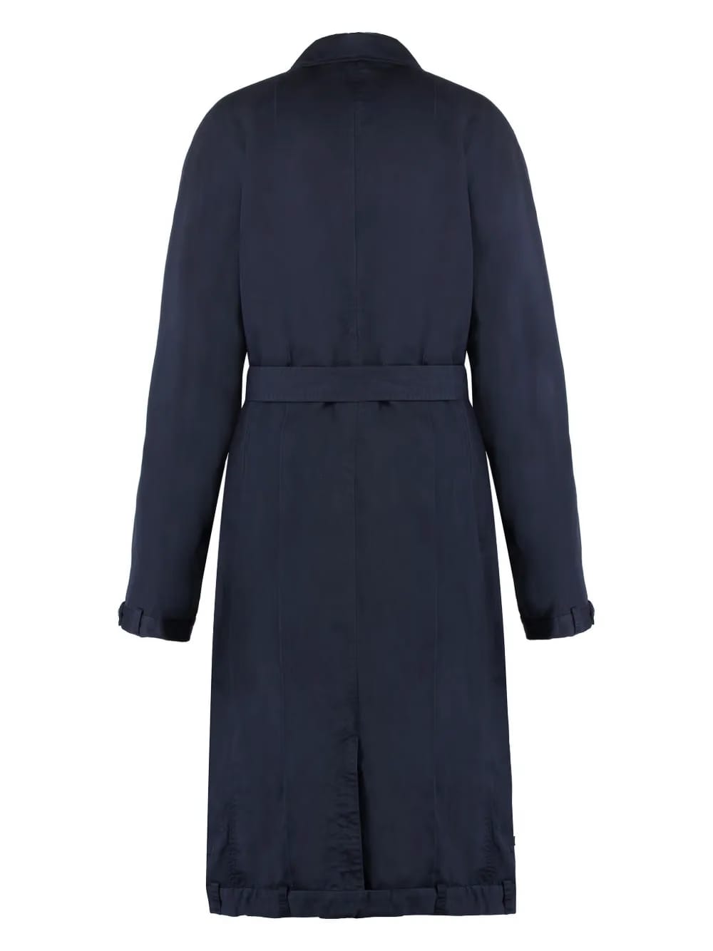 Deconstructed cotton long coat