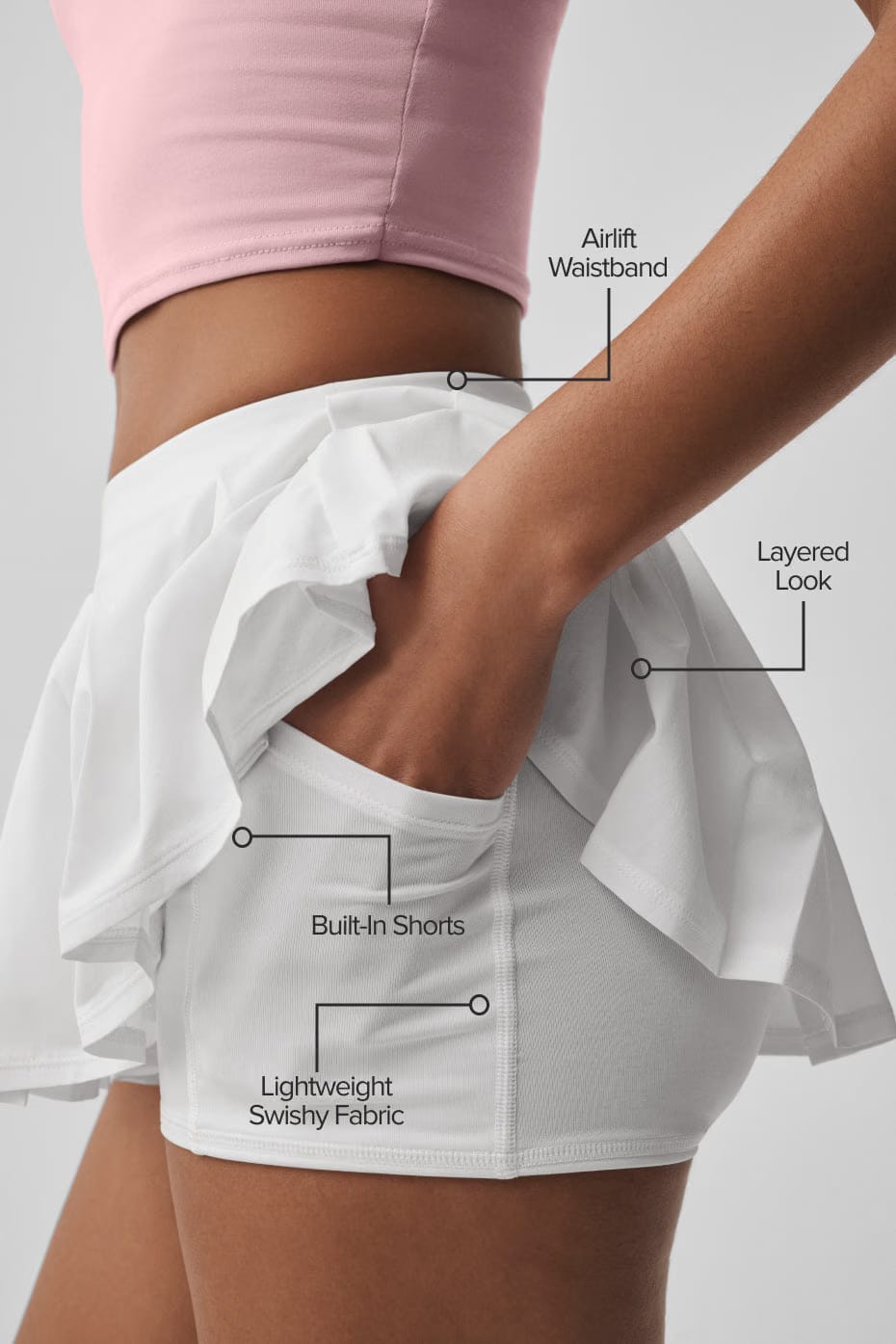 Alo Yoga Women'S Double Or Nothing Tennis Skirt