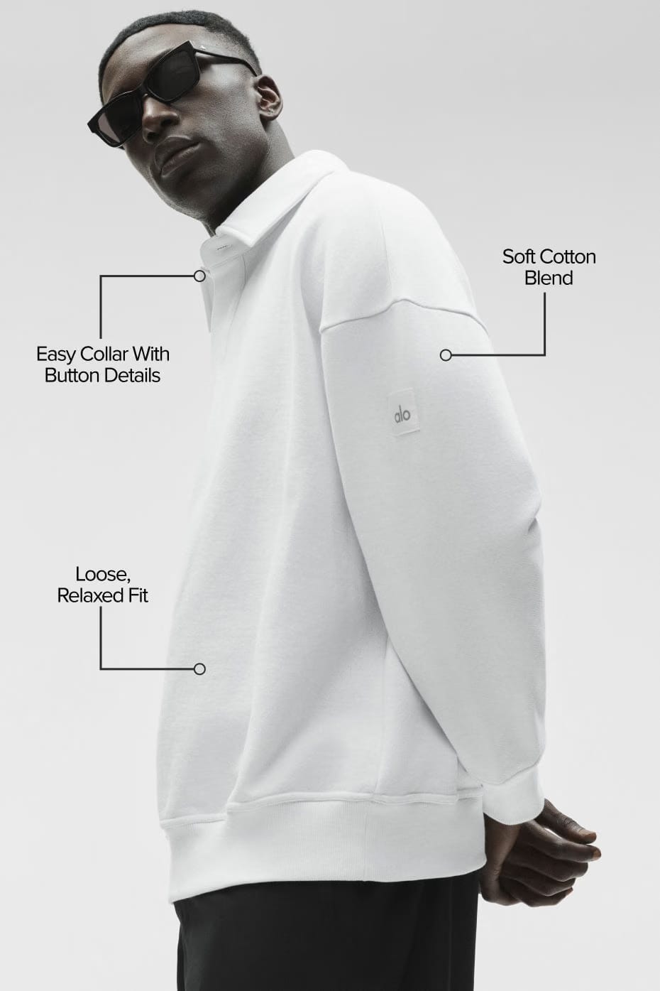 Alo Yoga Take It Easy Long Sleeve Henley Pullover