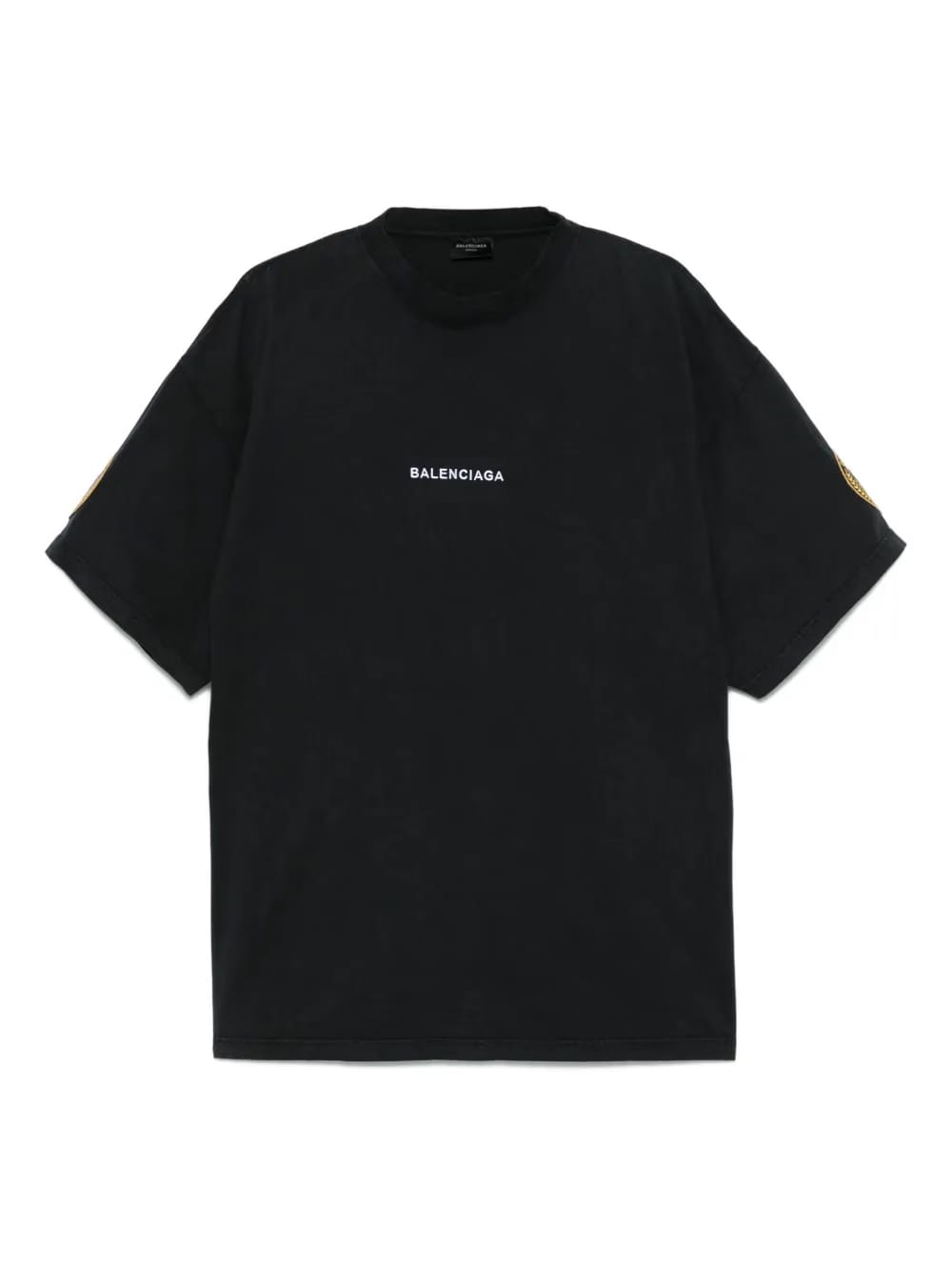 logo-embroidered sleeve-patch T-Shirt