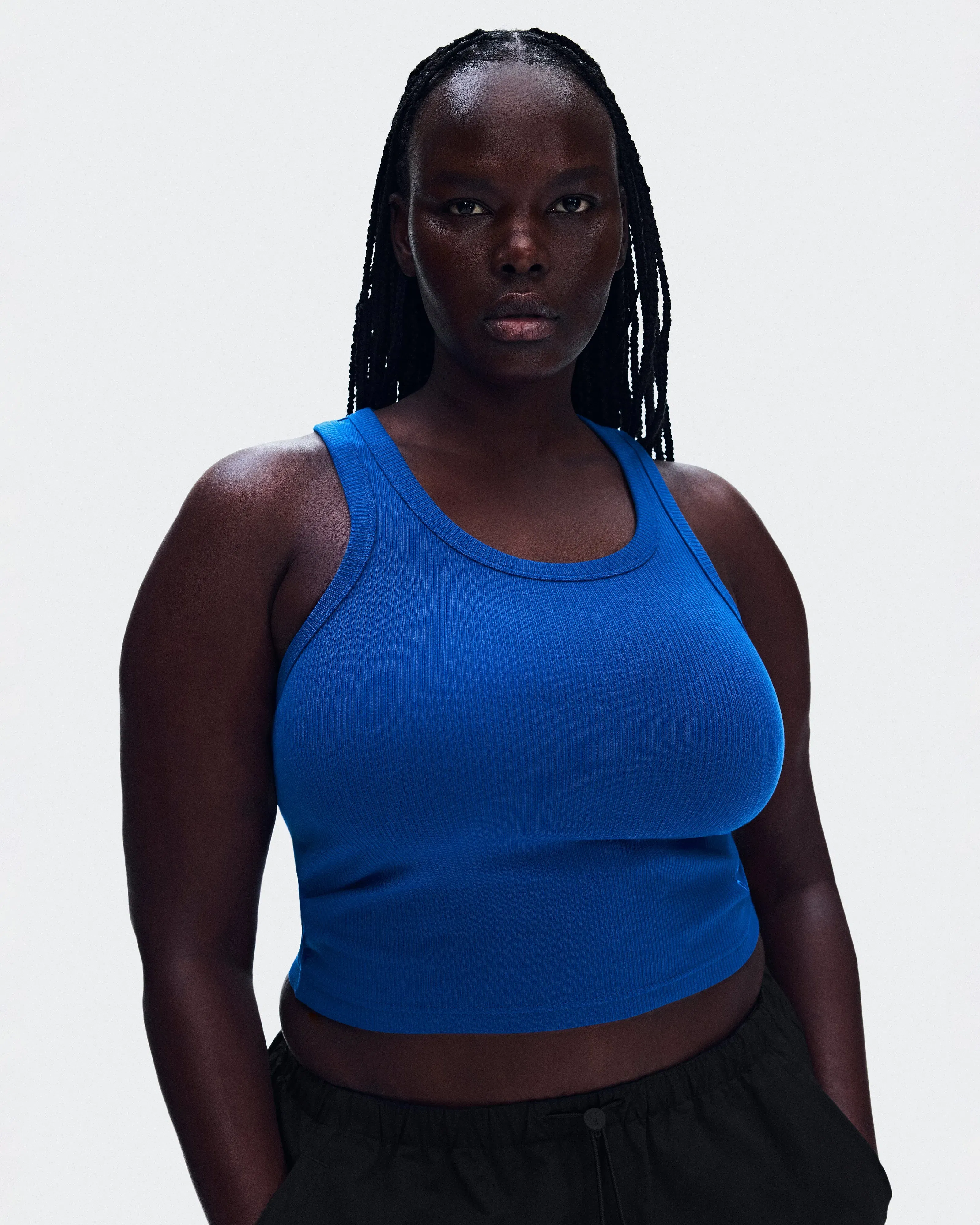 On All-Day Ribbed Tank Indigo (Women'S)