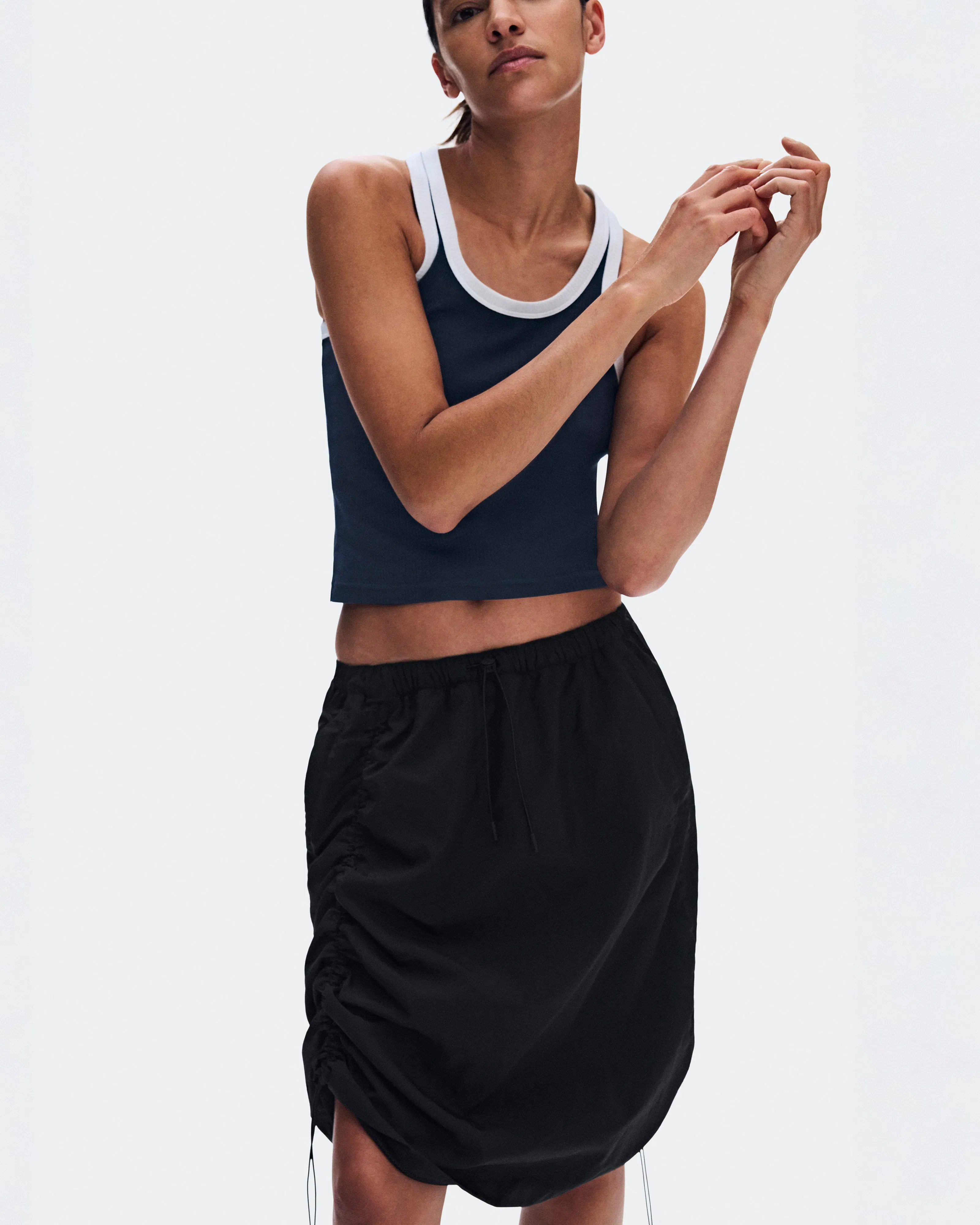 On Drawstring Midi Skirt Black (Women'S)