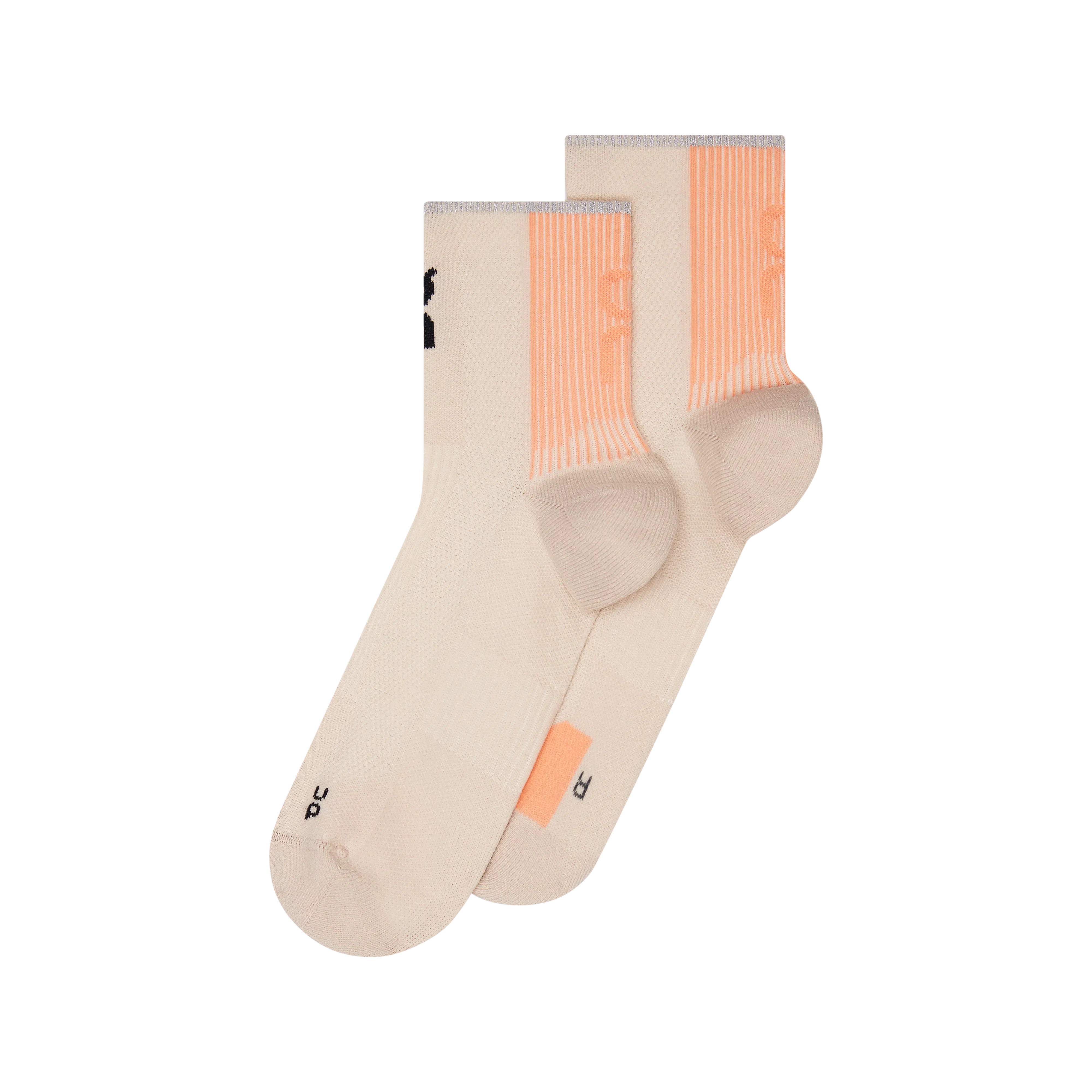 On Performance Run Sock Mid Pearl | Sunstone