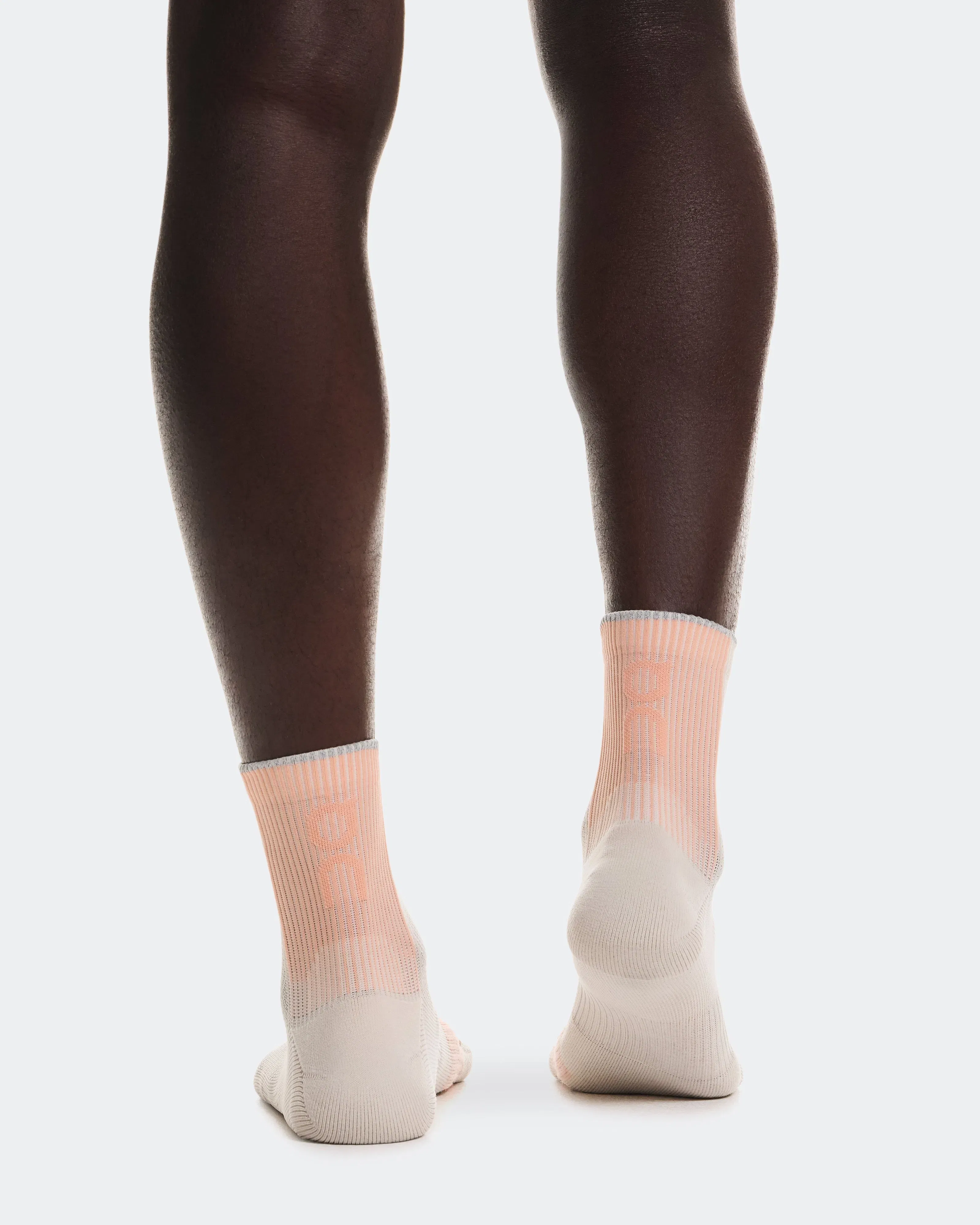 On Performance Run Sock Mid Pearl | Sunstone