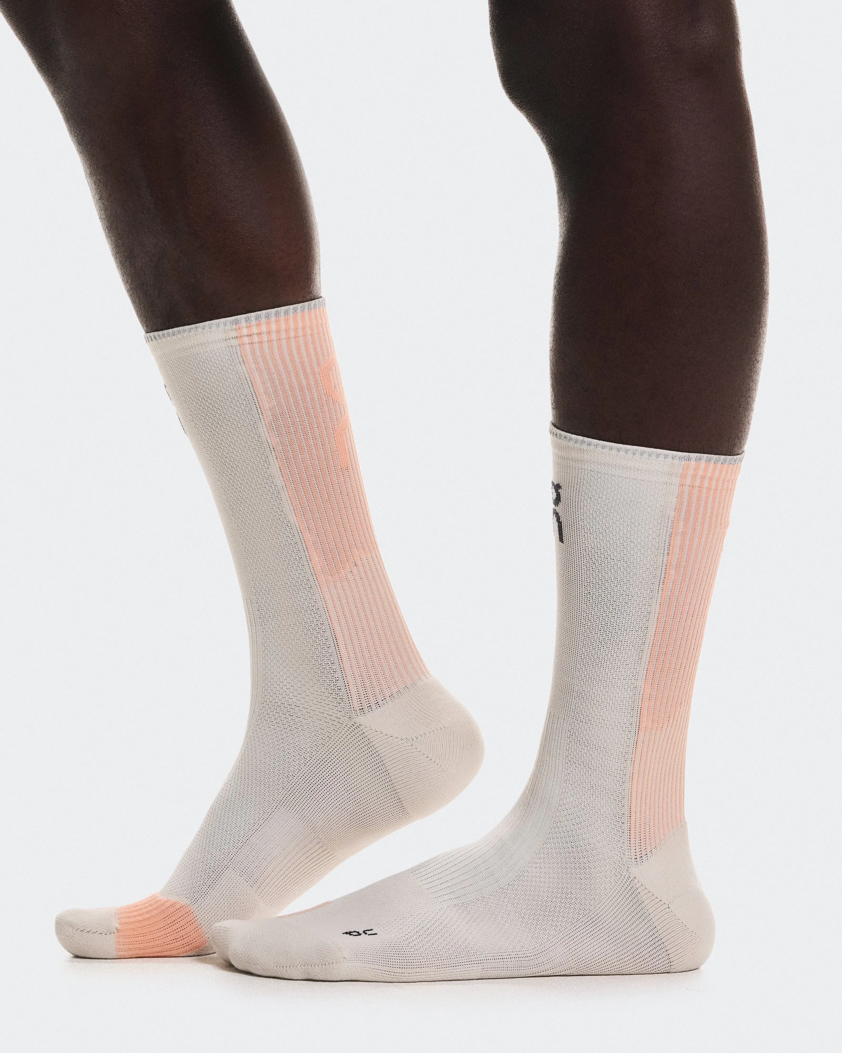 On Performance Run Sock High Pearl | Sunstone