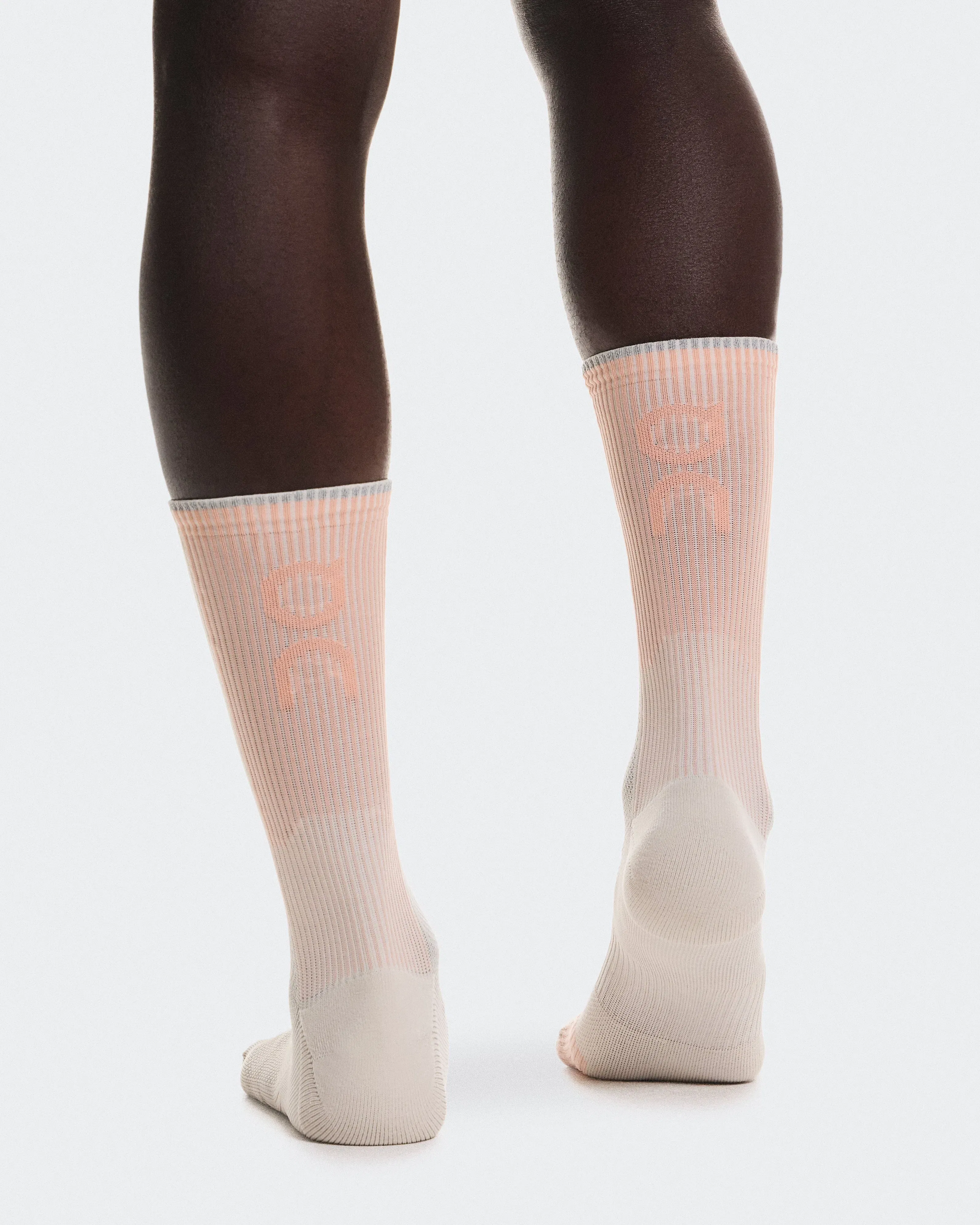On Performance Run Sock High Pearl | Sunstone