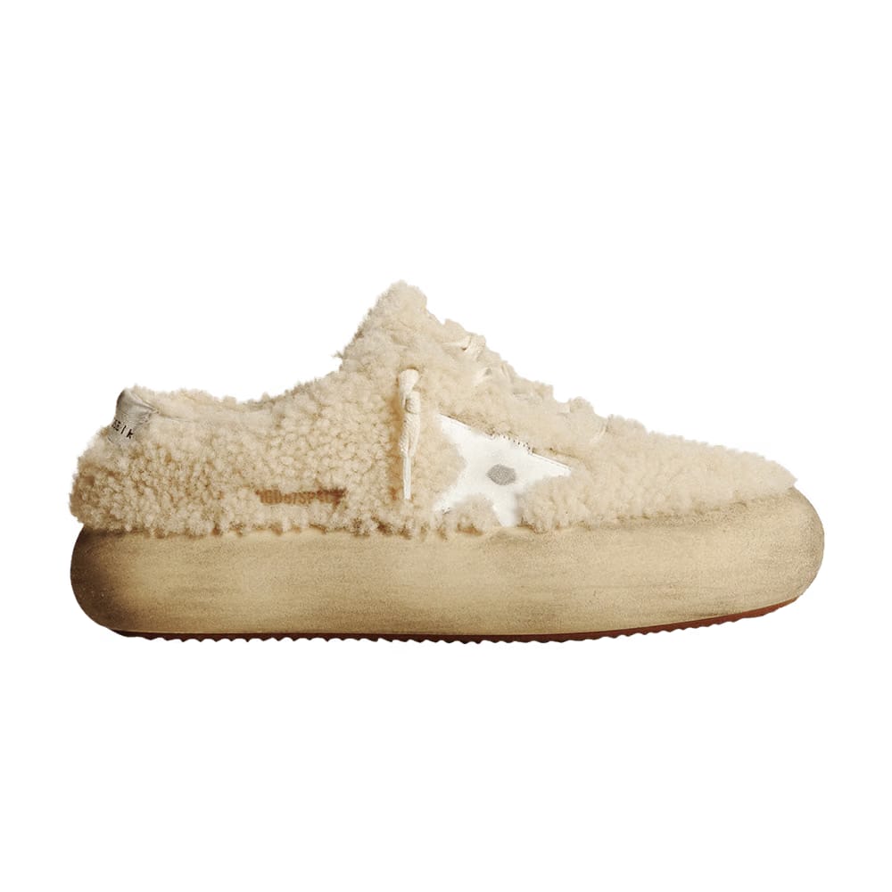 Golden Goose Wmns Space Star 'Beige Shearling'