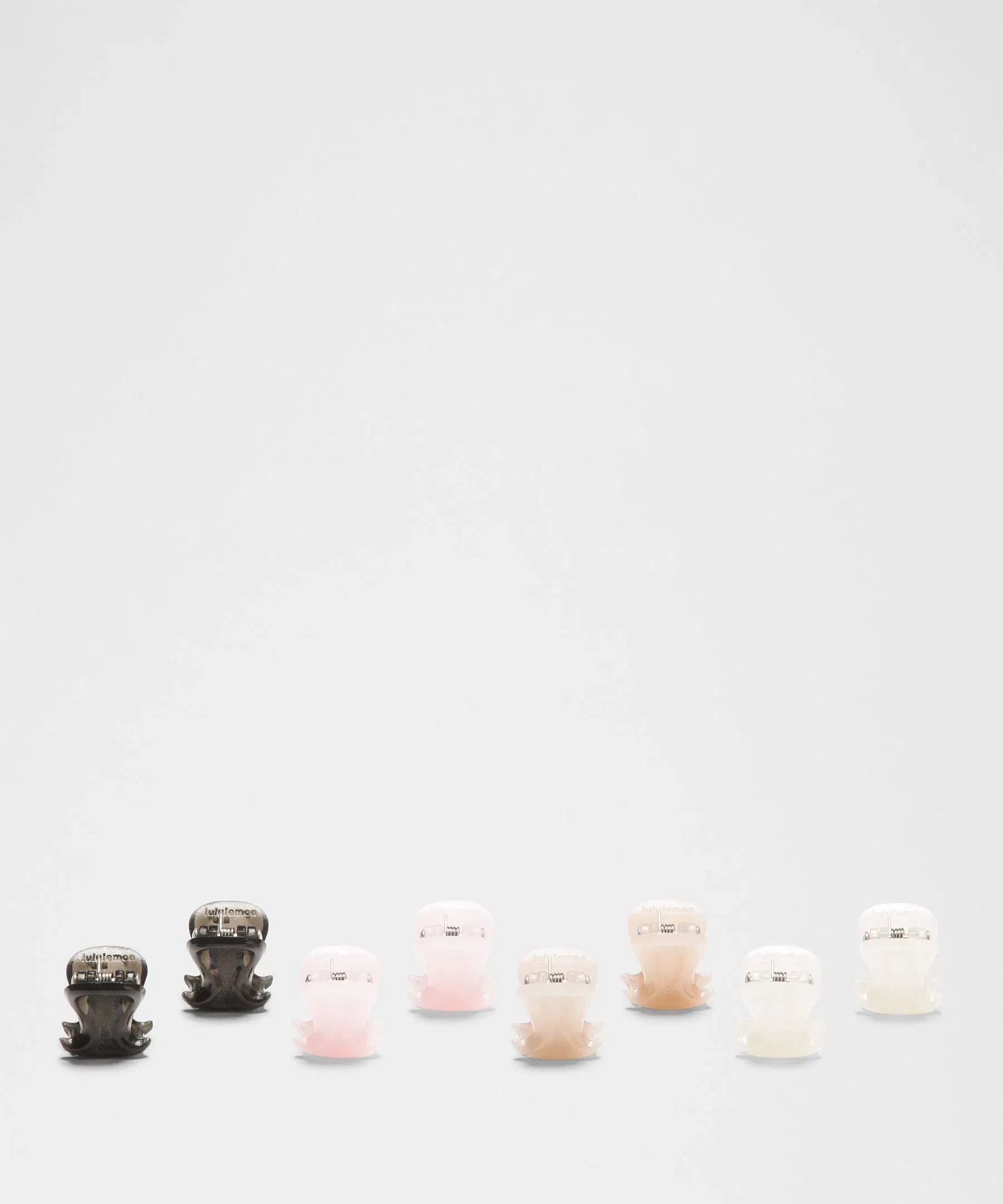 Lululemon Mini Claw Logo Clips 8 Pack *Translucent