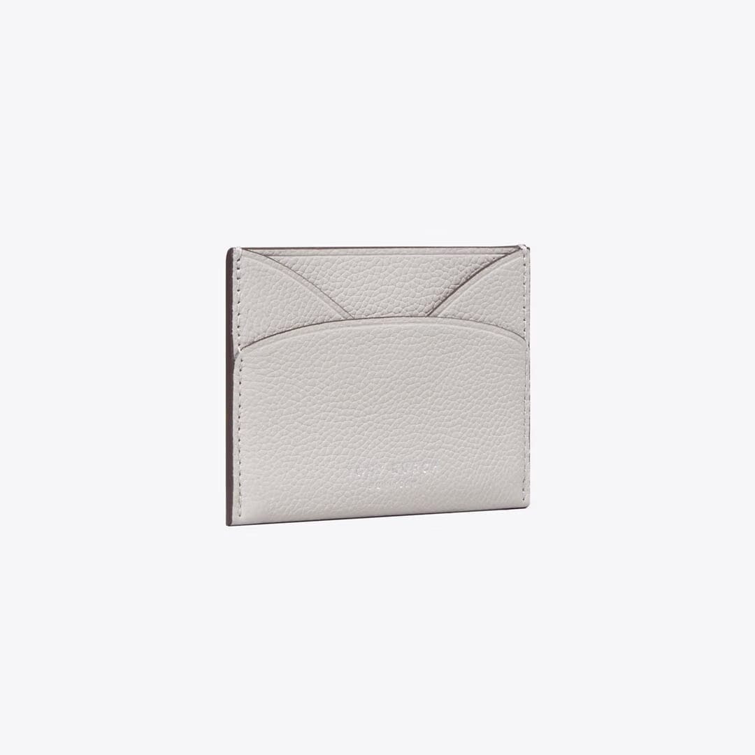 Tory Burch Romy Flat Card Case Dove Gray