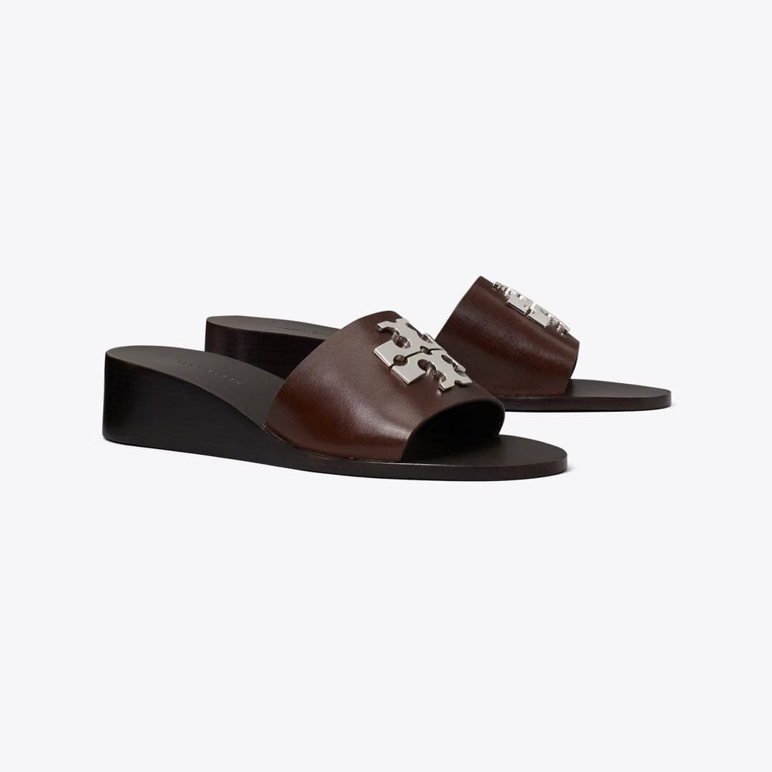 Tory Burch Charlie Cuoio Wedge T MORO