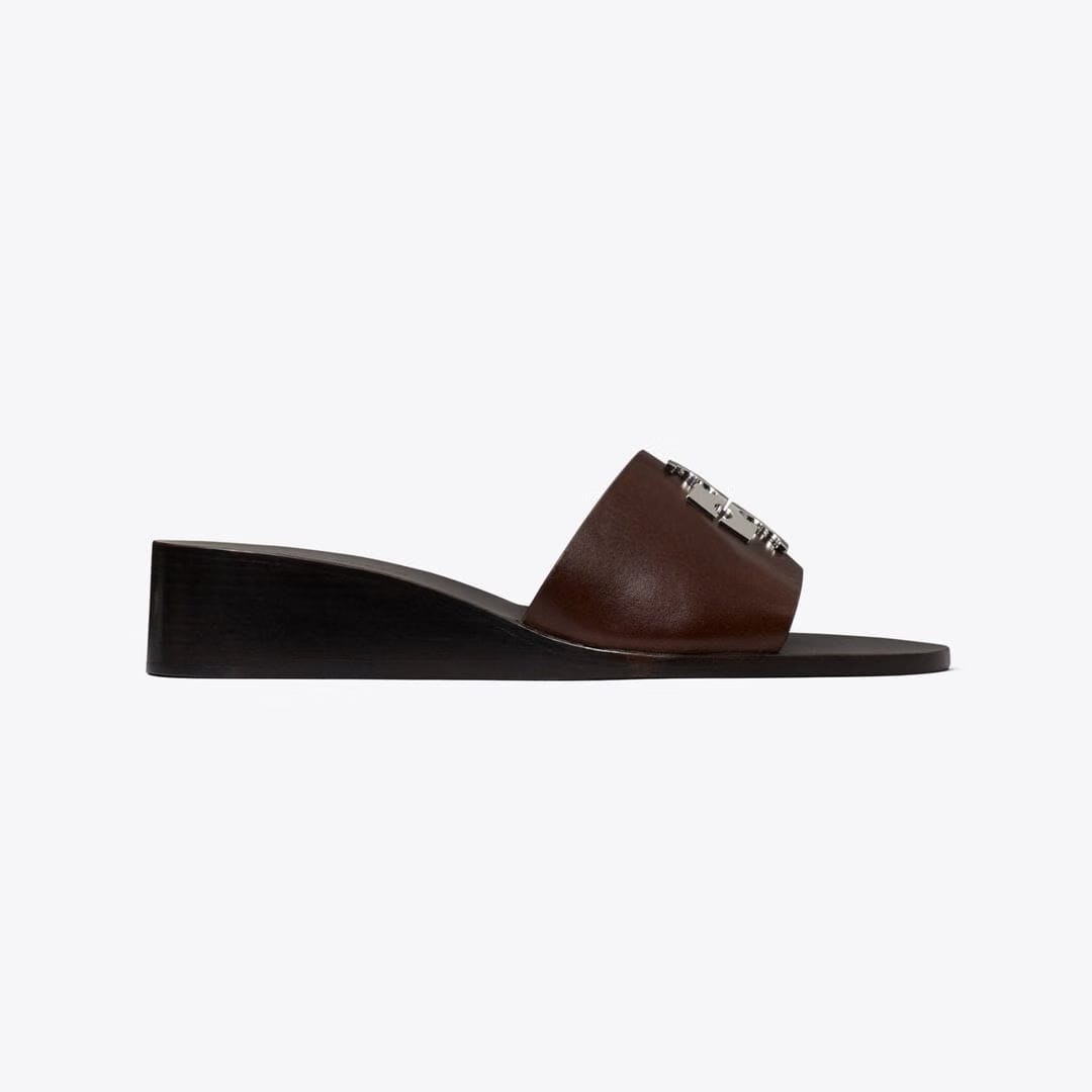 Tory Burch Charlie Cuoio Wedge T MORO