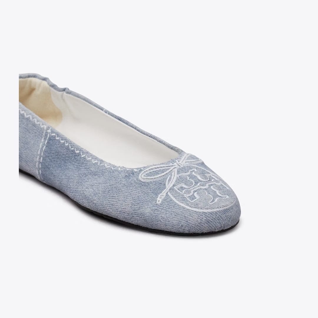Tory Burch Reva Travel Ballet BLUE CLOUD