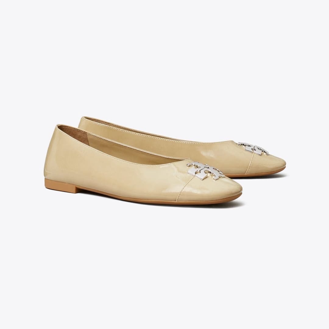 Tory Burch Charlie Ballet PALO SANTO / PALO SANTO / SILVER