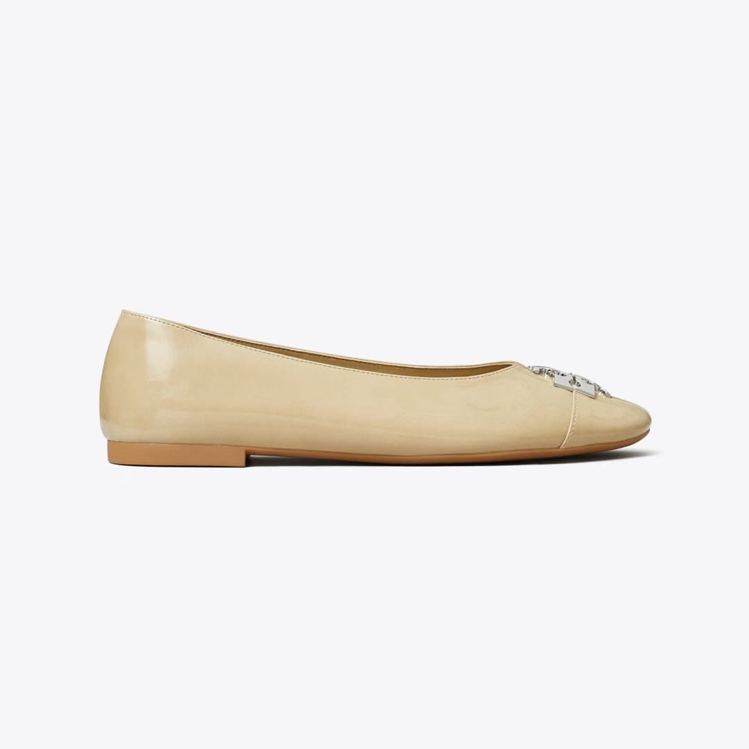 Tory Burch Charlie Ballet PALO SANTO / PALO SANTO / SILVER