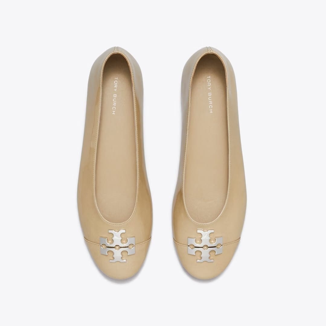 Tory Burch Charlie Ballet PALO SANTO / PALO SANTO / SILVER