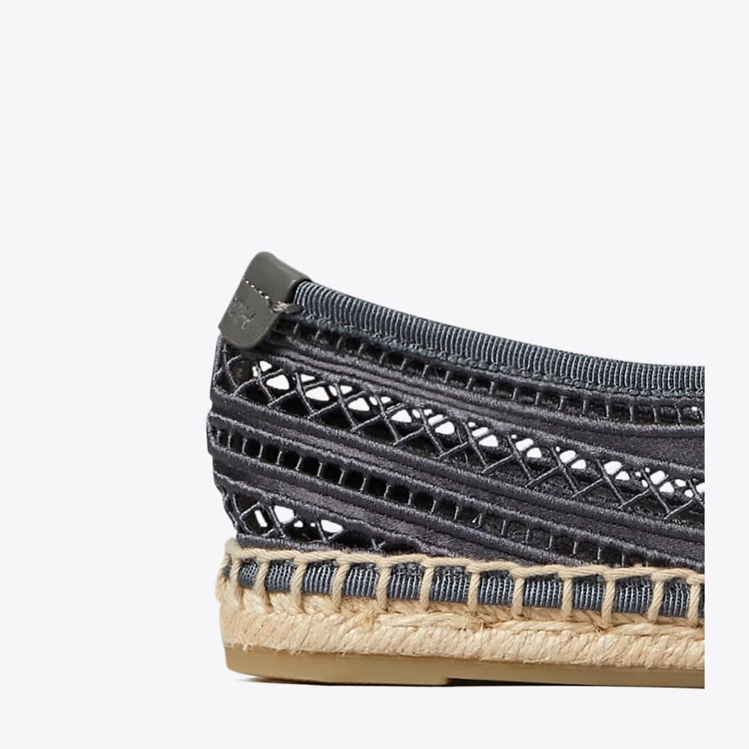 Tory Burch Open Weave Mary Jane Espadrille BLUESTONE