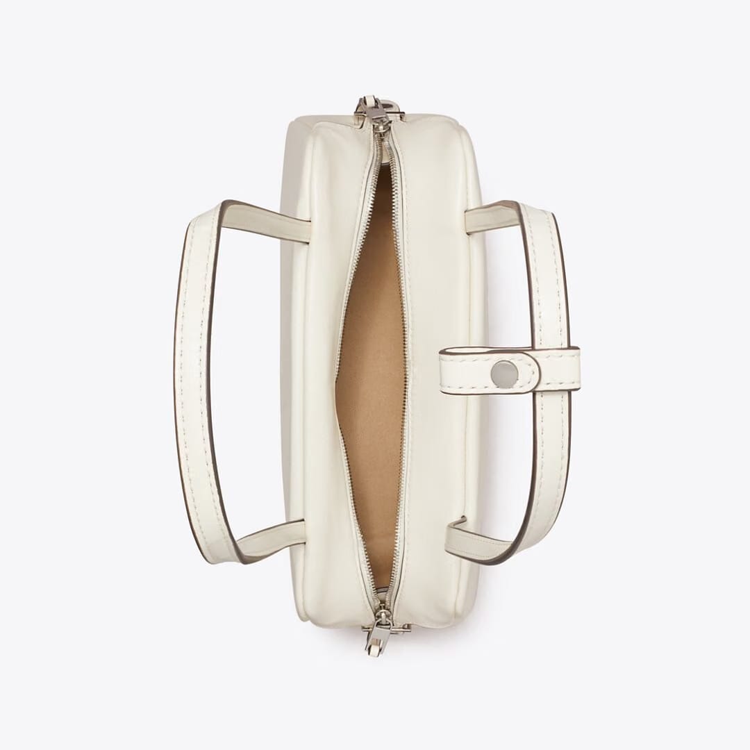 Tory Burch Robinson Satchel Light Cream