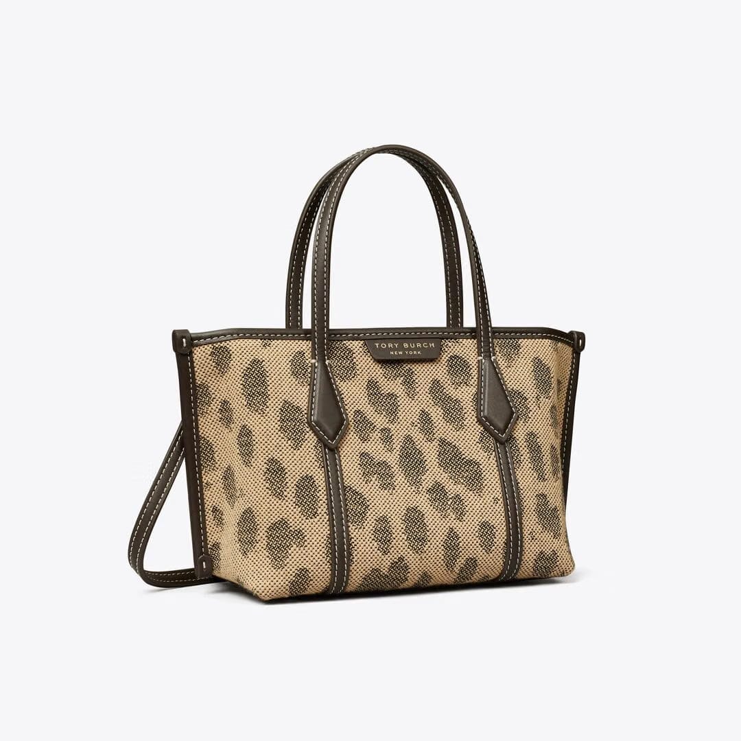 Tory Burch Mini Perry Canvas Tote Cheetah
