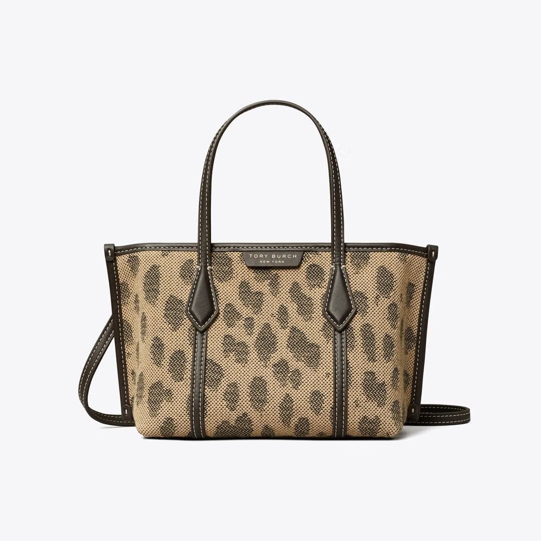 Tory Burch Mini Perry Canvas Tote Cheetah