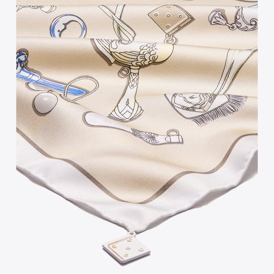 Tory Burch Rattles Neckerchief Rattles Neutral