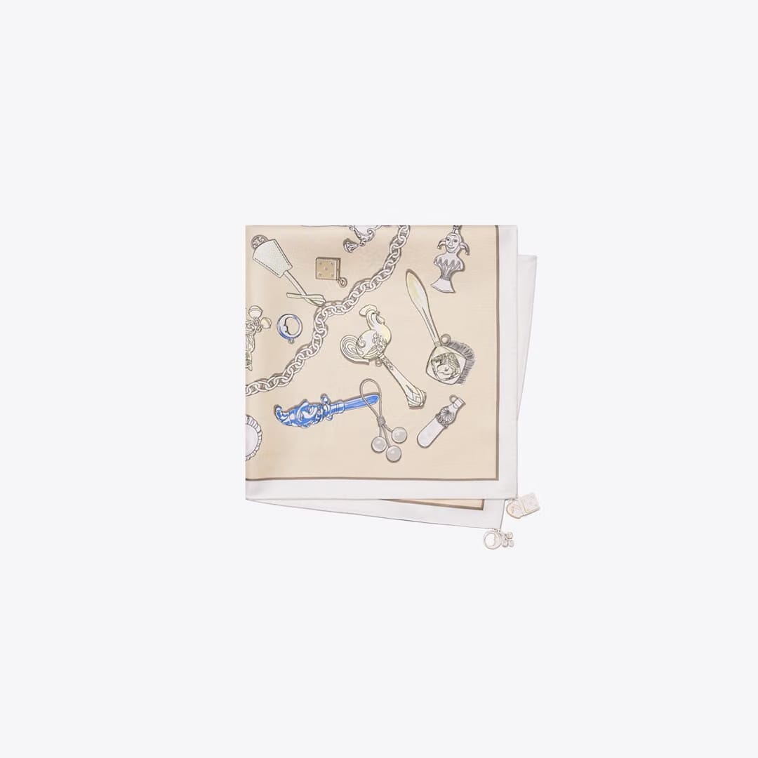 Tory Burch Rattles Neckerchief Rattles Neutral