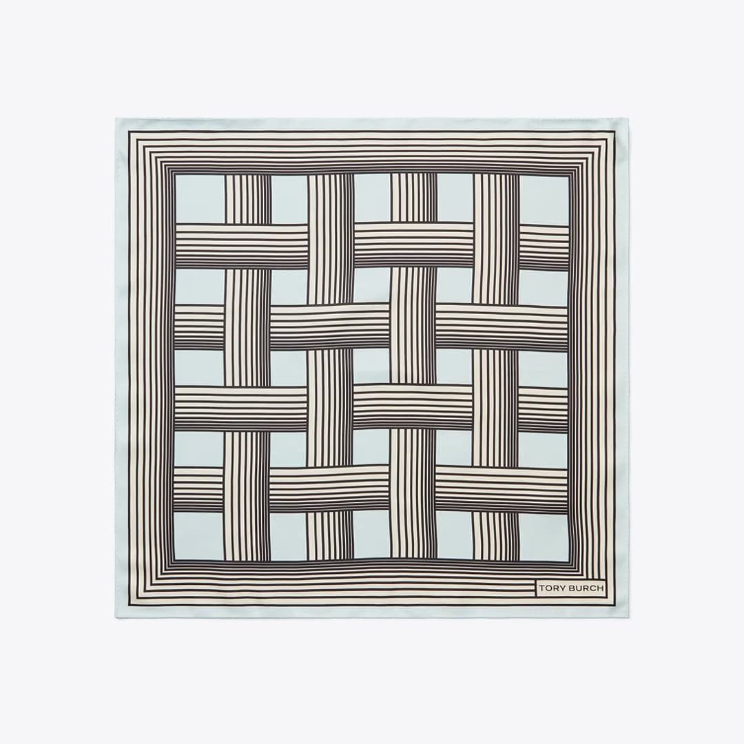 Tory Burch Gradual Stripe Neckerchief Gradual Stripe Blue