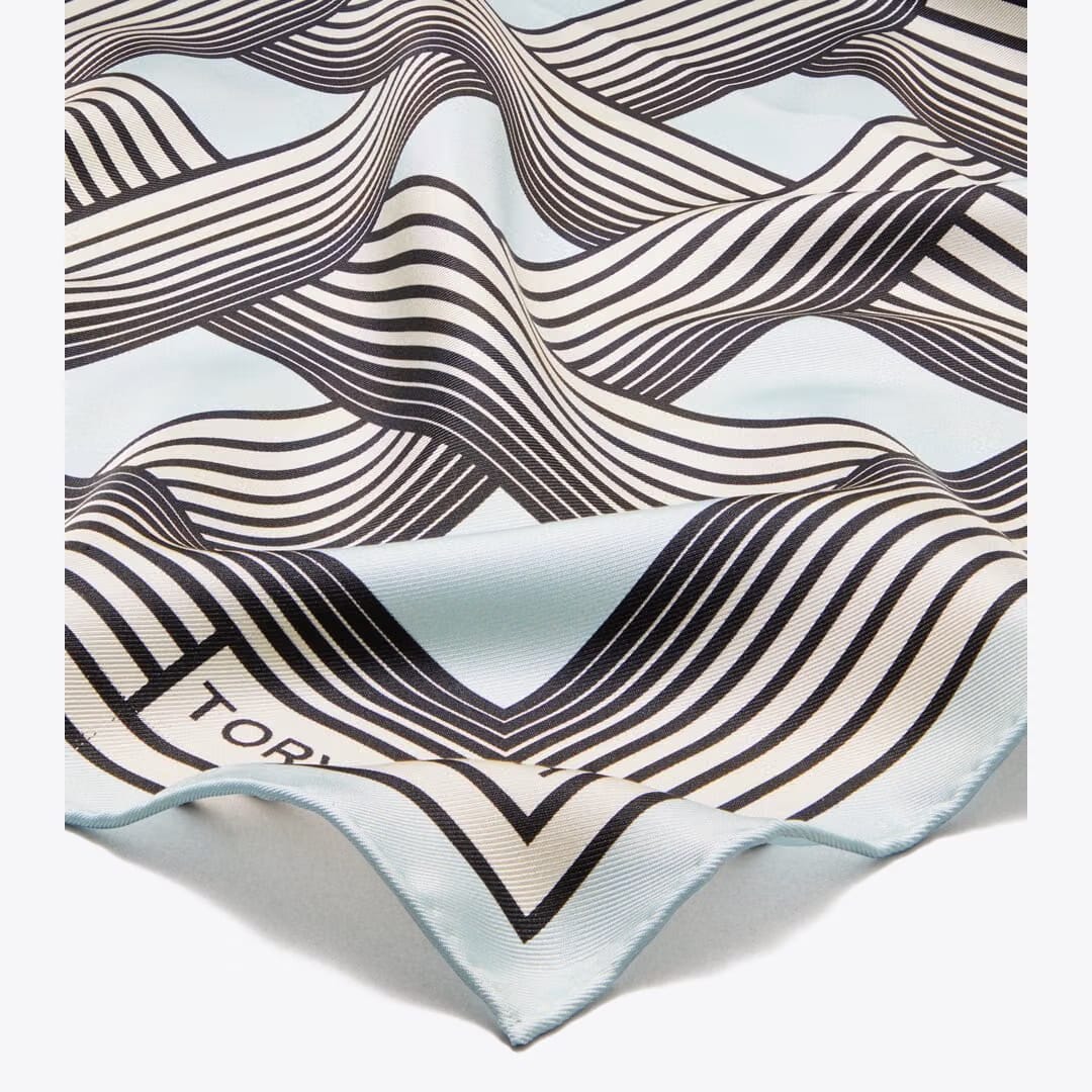 Tory Burch Gradual Stripe Neckerchief Gradual Stripe Blue