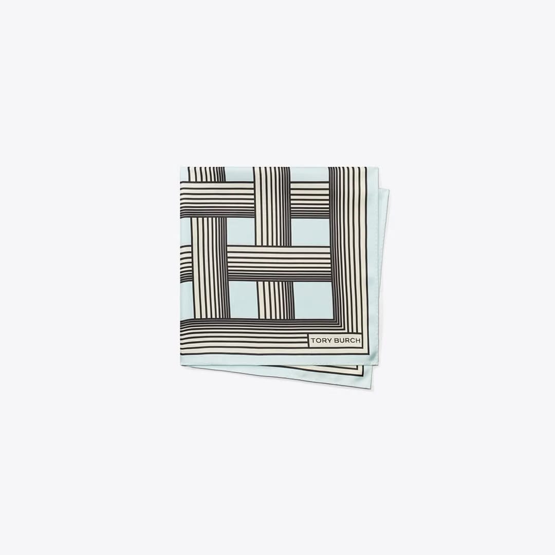 Tory Burch Gradual Stripe Neckerchief Gradual Stripe Blue