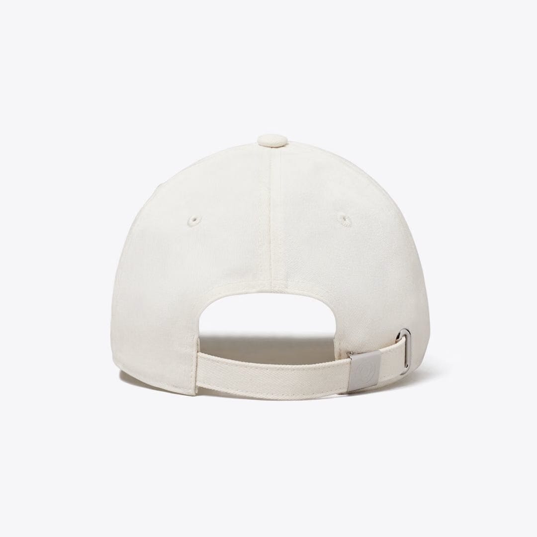 Tory Burch The Explorers Club Baseball Cap Ivory Pearl
