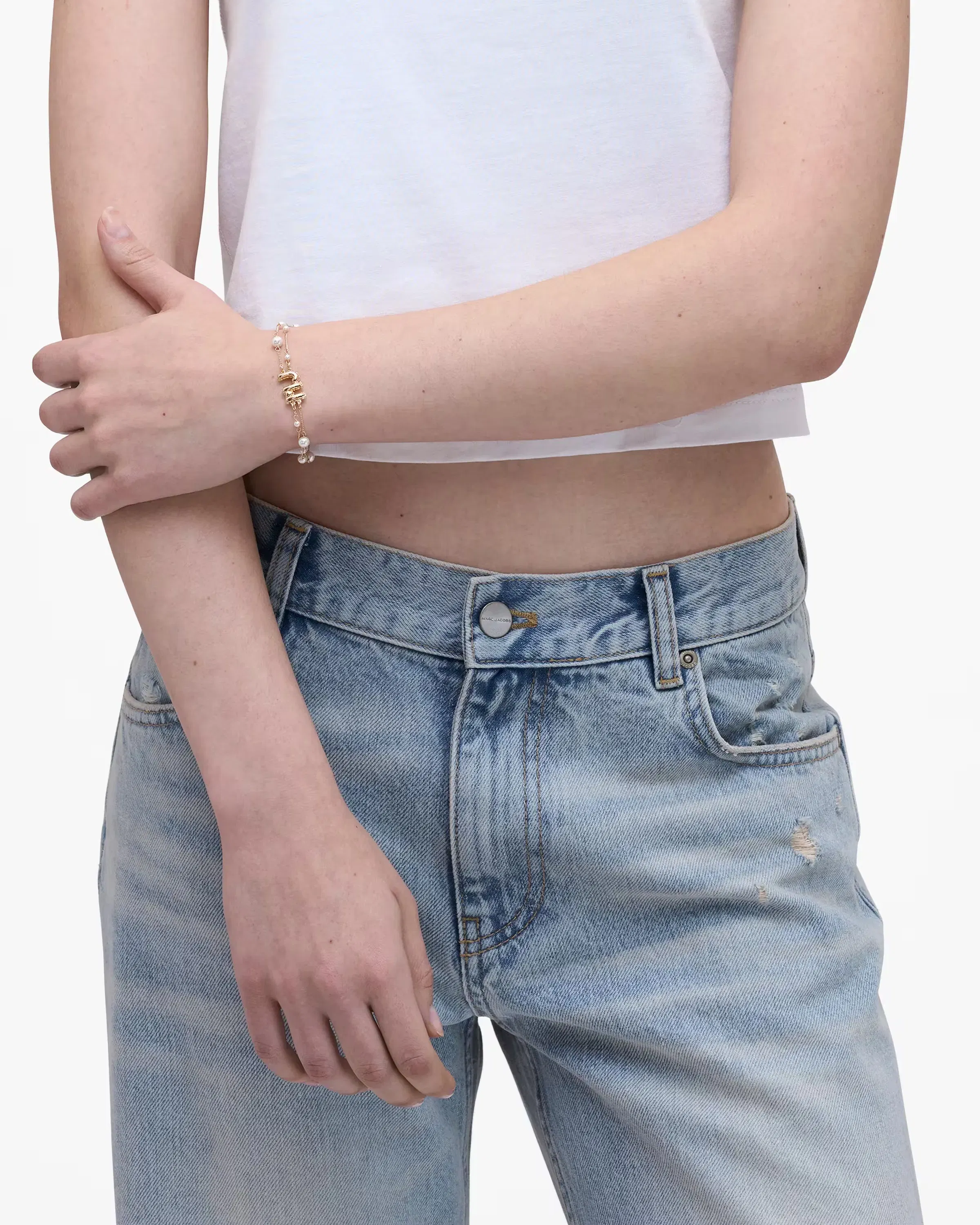 Marc Jacobs The Pearl Mj Balloon Bracelet Gold