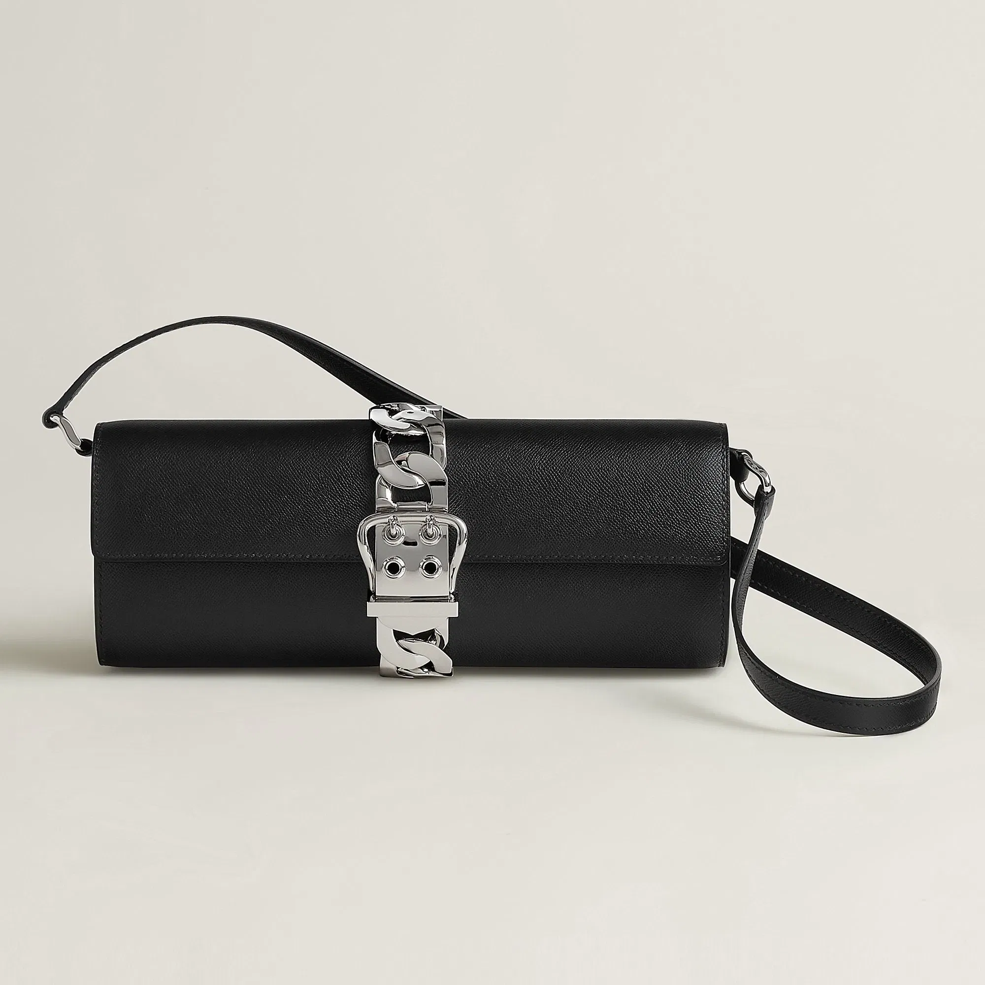 Hermes Boucle Sellier Chaine Bag Noir