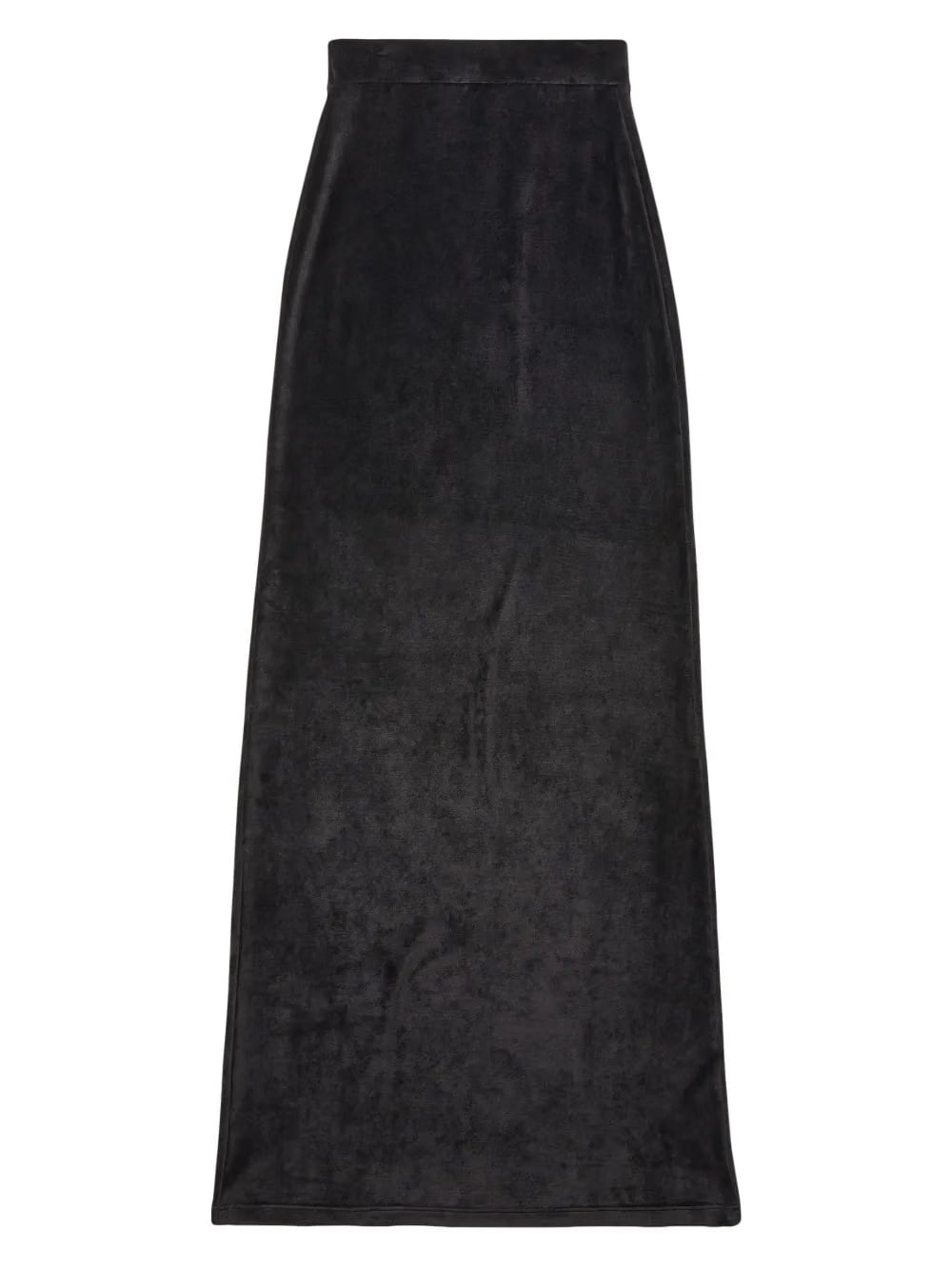 velvet-effect high-waisted skirt