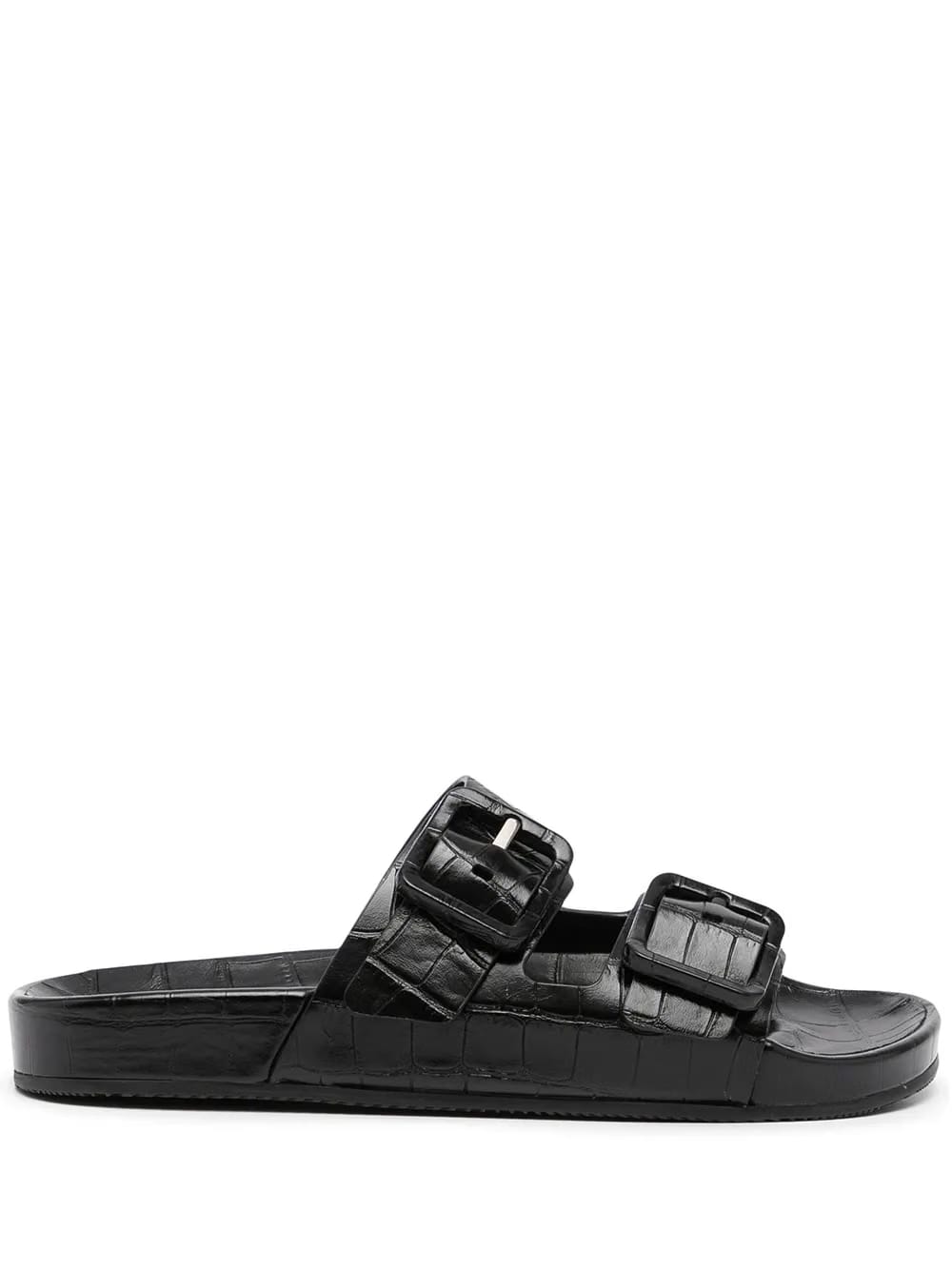 Mallorca crocodile-effect sandals