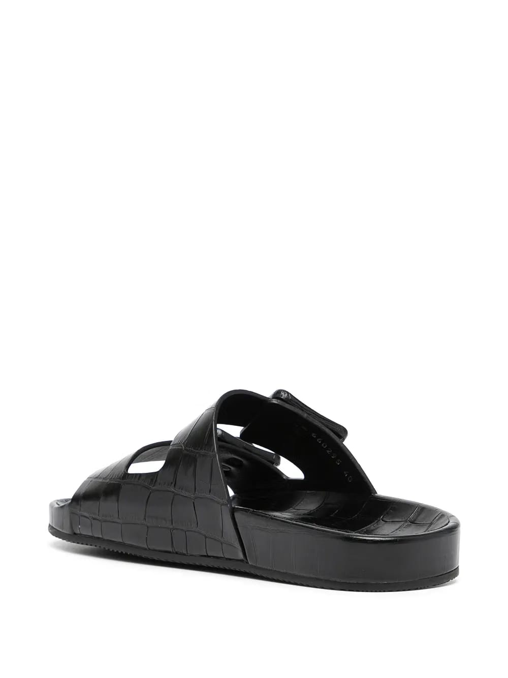 Mallorca crocodile-effect sandals