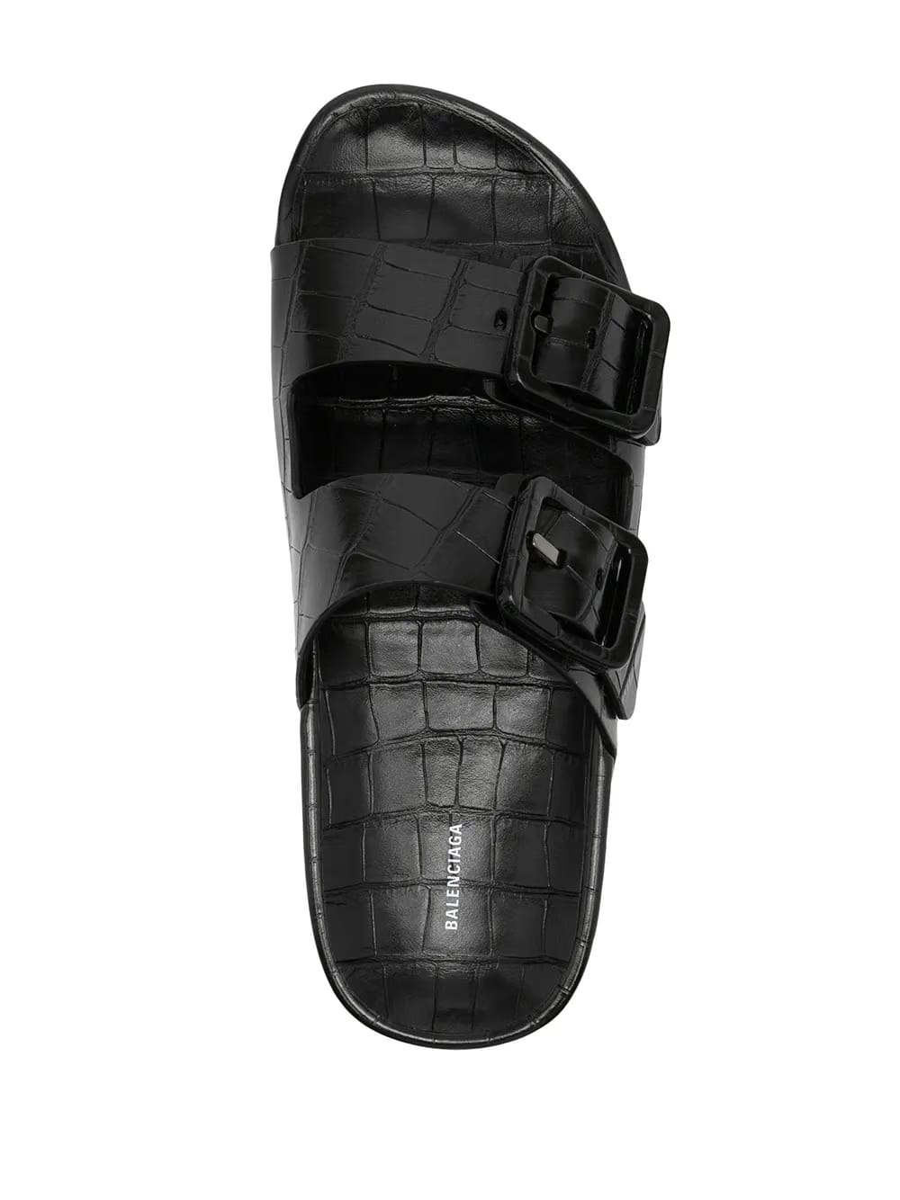 Mallorca crocodile-effect sandals