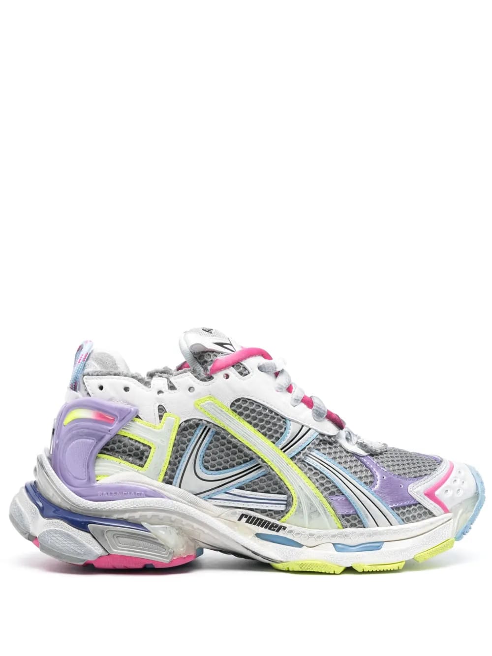 Runner mesh-panelled sneakers